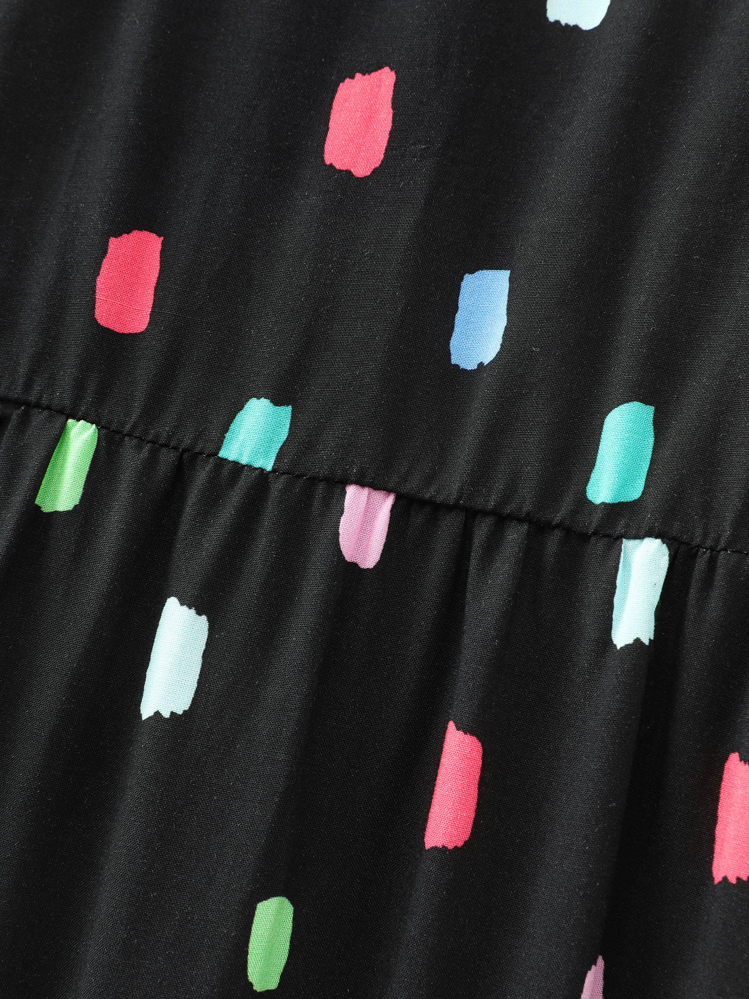 Colorful Geometric Print Cami Midi Dress - Image 5