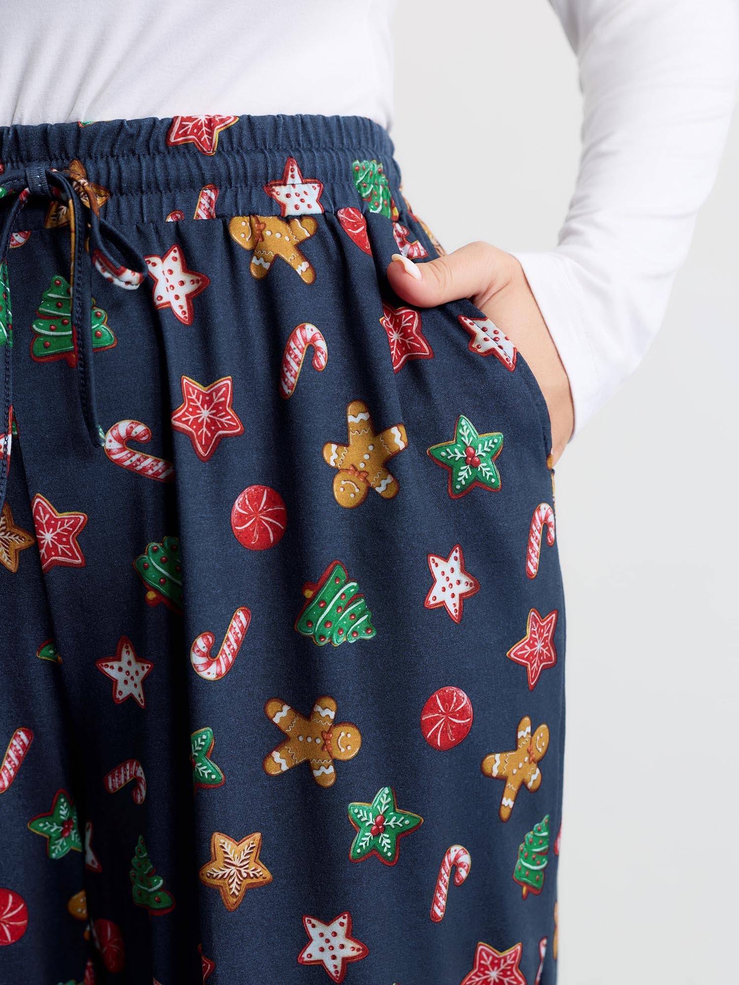 Colorful Holiday Print Pants - Image 3