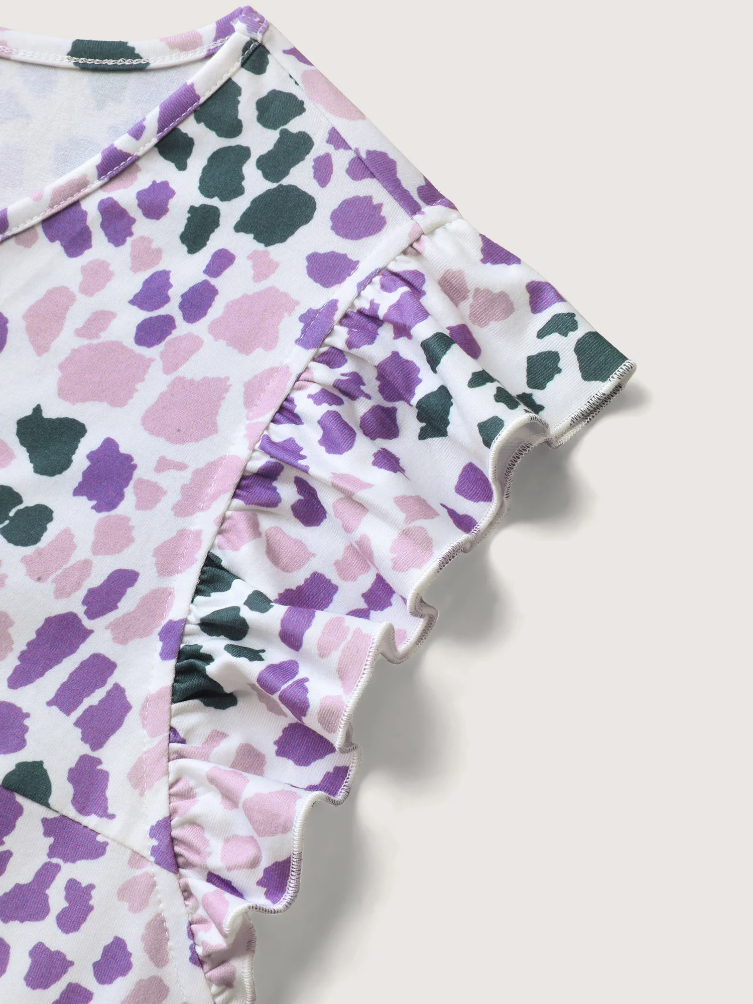 Colorful Leopard Print Bust-Comfort Top - Image 5