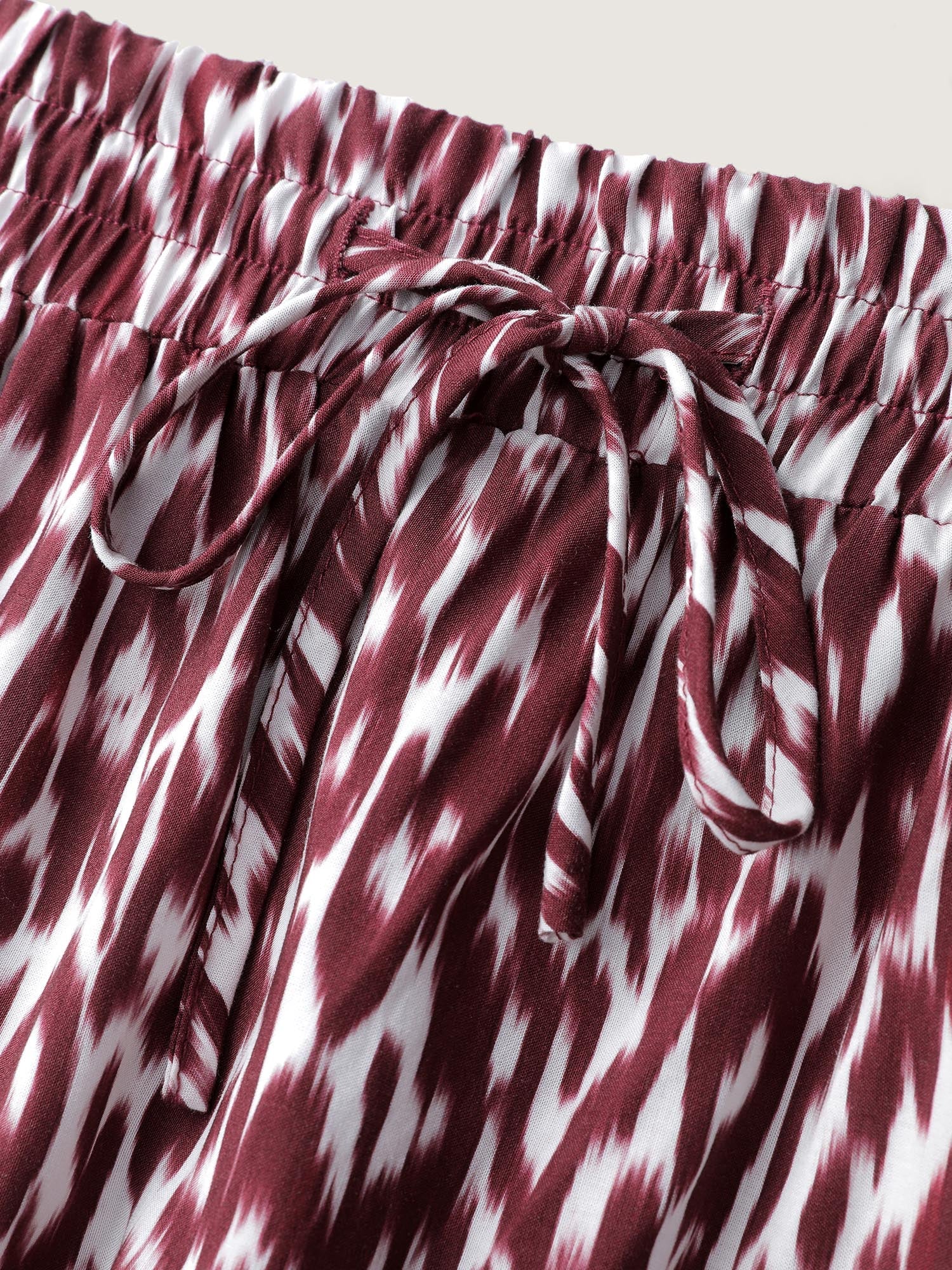 Colorful Leopard Print Drawstring Maxi Skirt - Image 7