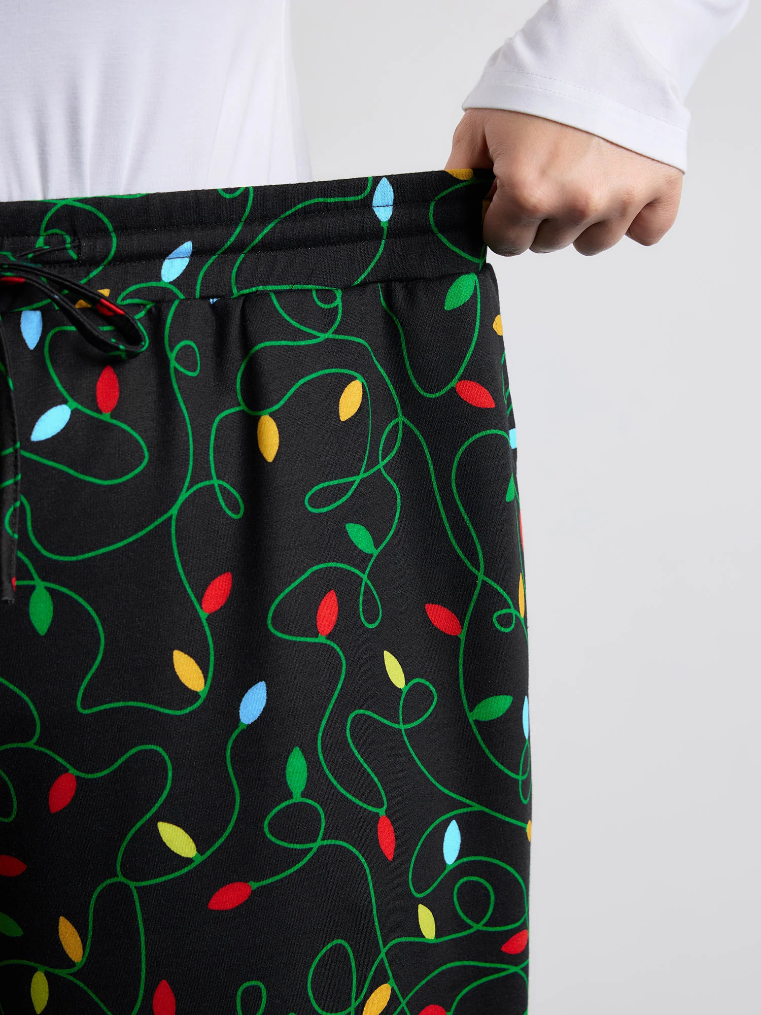 Colorful Lights Pattern Stretchy-Fit Pants - Image 4