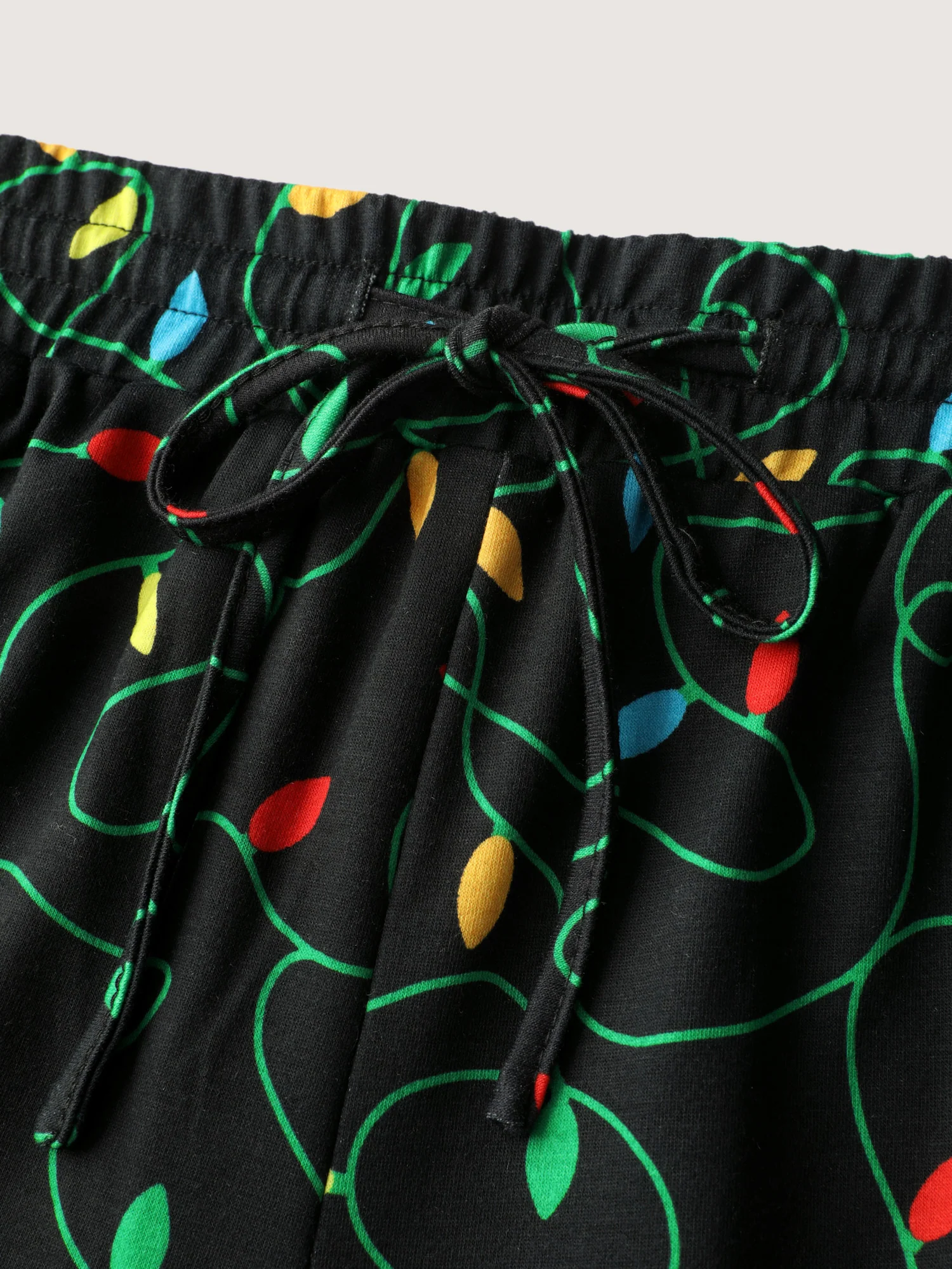 Colorful Lights Pattern Stretchy-Fit Pants - Image 6