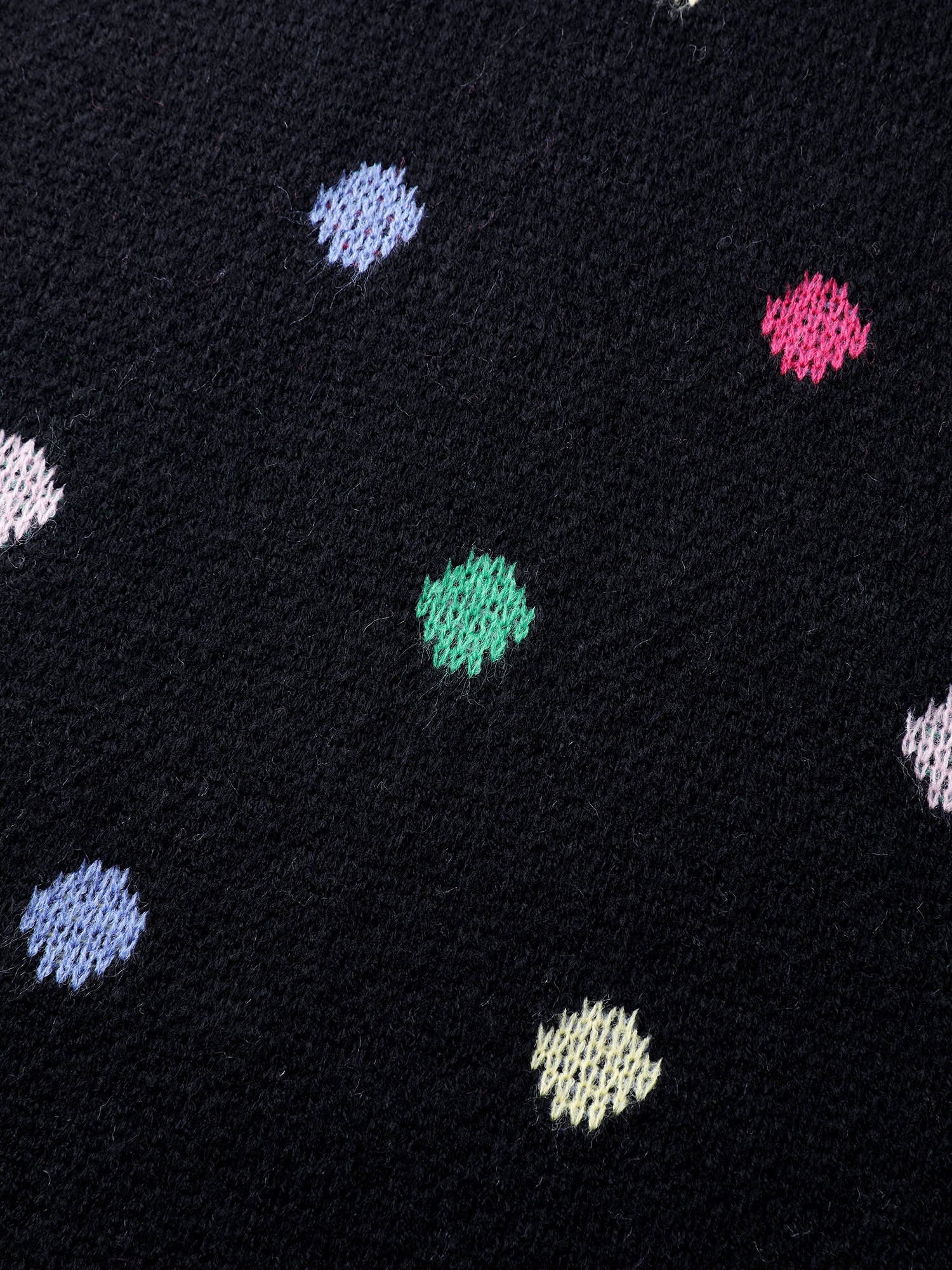 Colorful Polka Dots Jacquard Pullover - Image 6