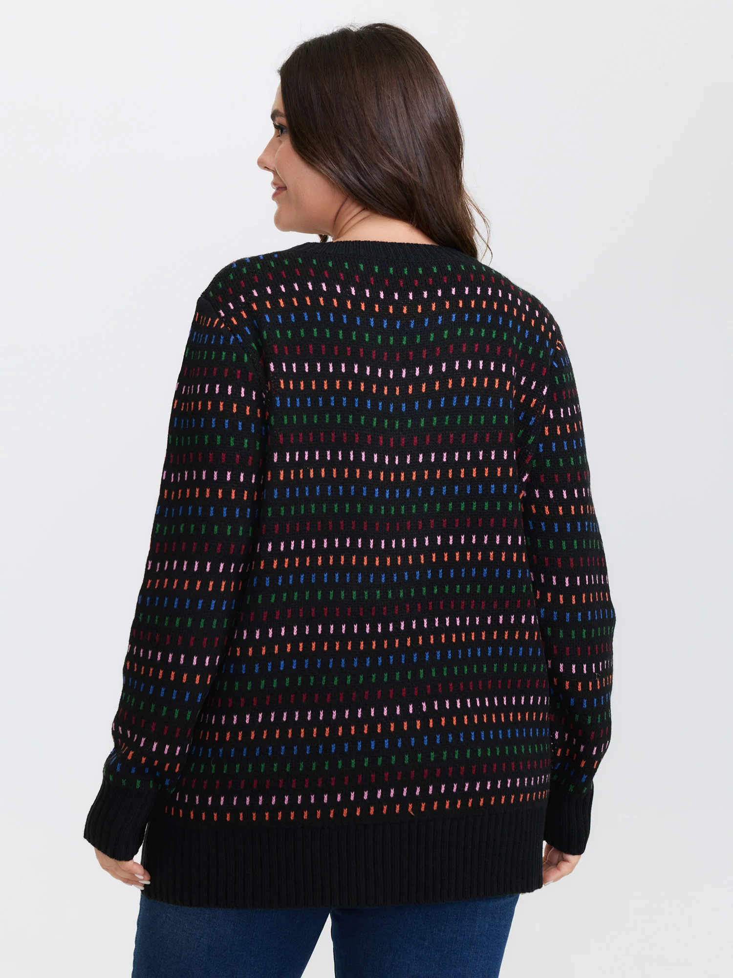 Colorful Polka Dots Stretchy Pullover - Image 4