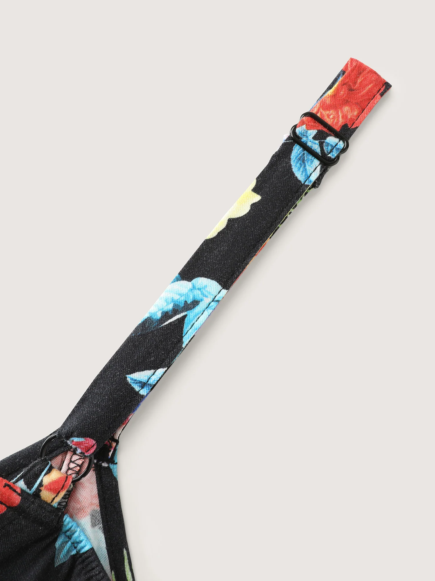 Colorful Print Side Slit Floral Maxi Dress - Image 7