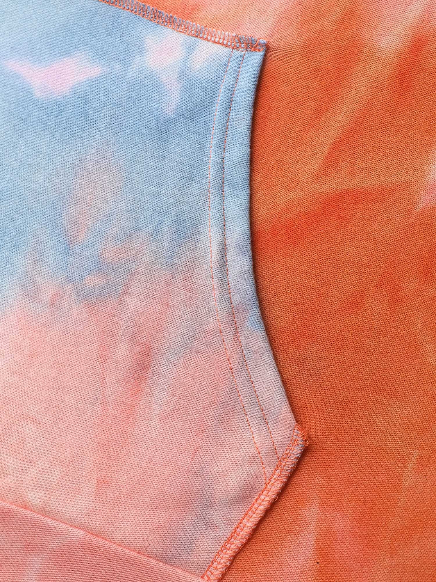 Colorful Relaxed-Fit Pockets Hoodie - Image 5