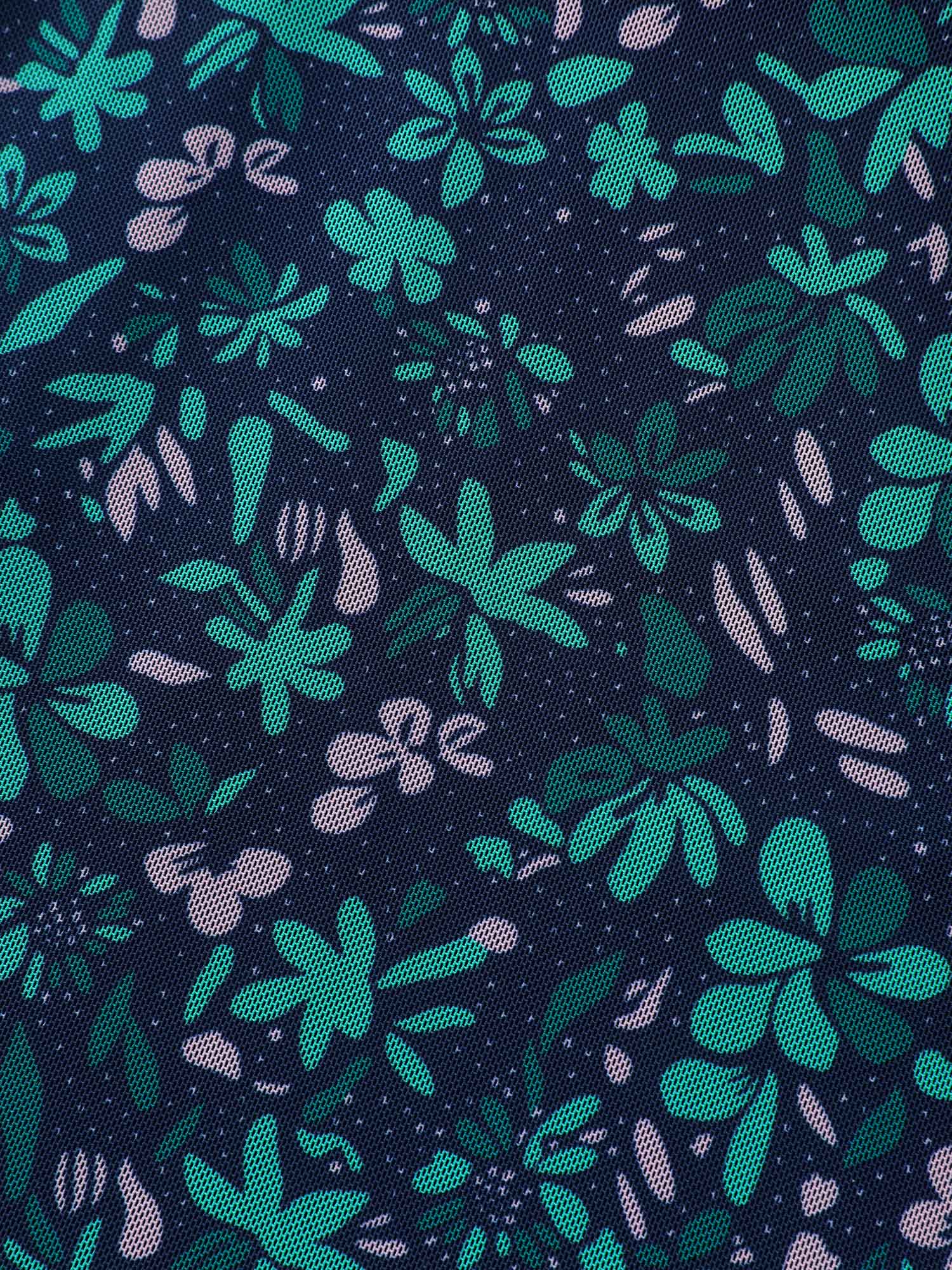 Colorful Sheer Floral Print Swim Dress - Image 8