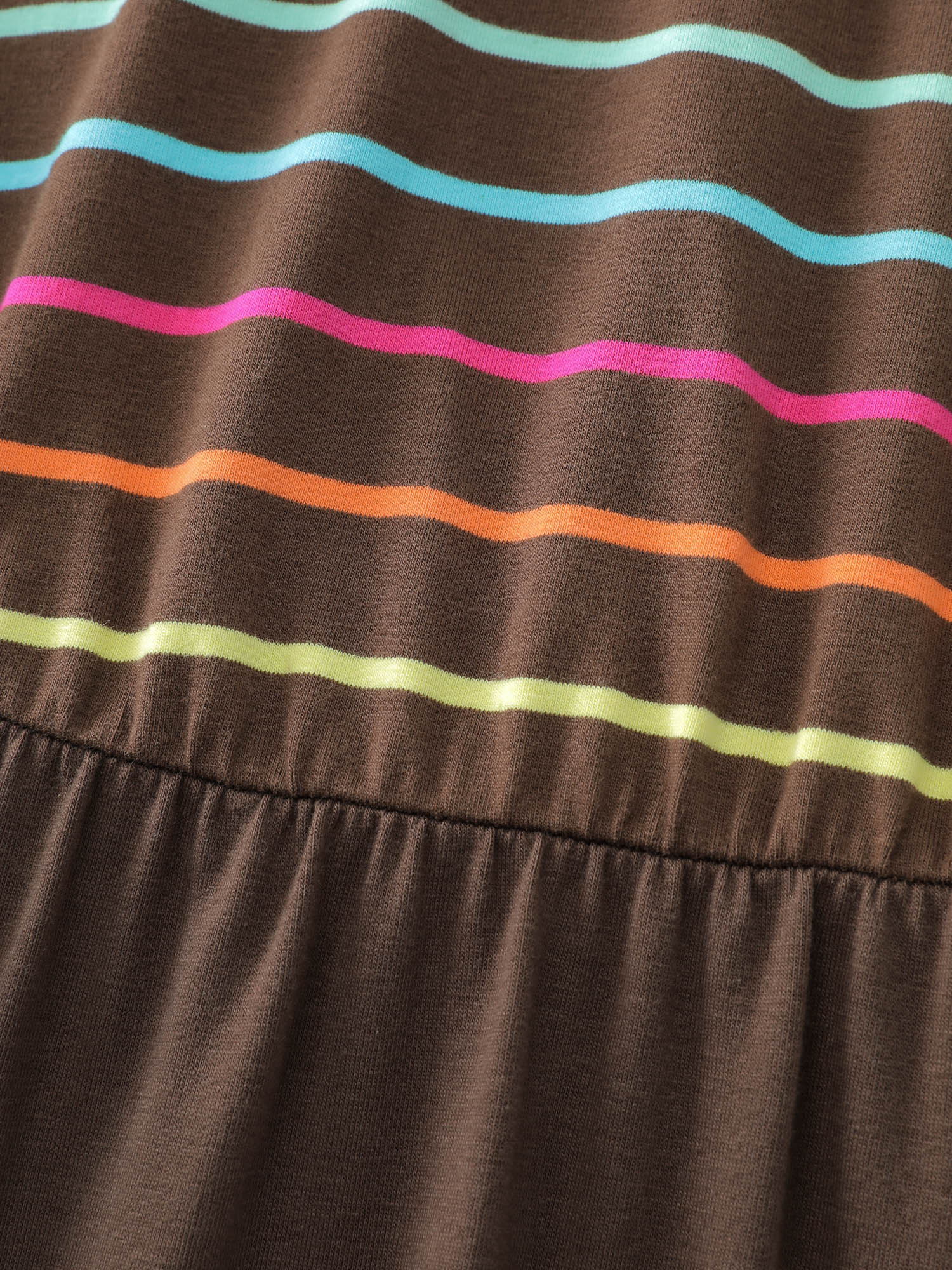 Colorful Stripe Stretchy Waist Midi Dress - Image 5