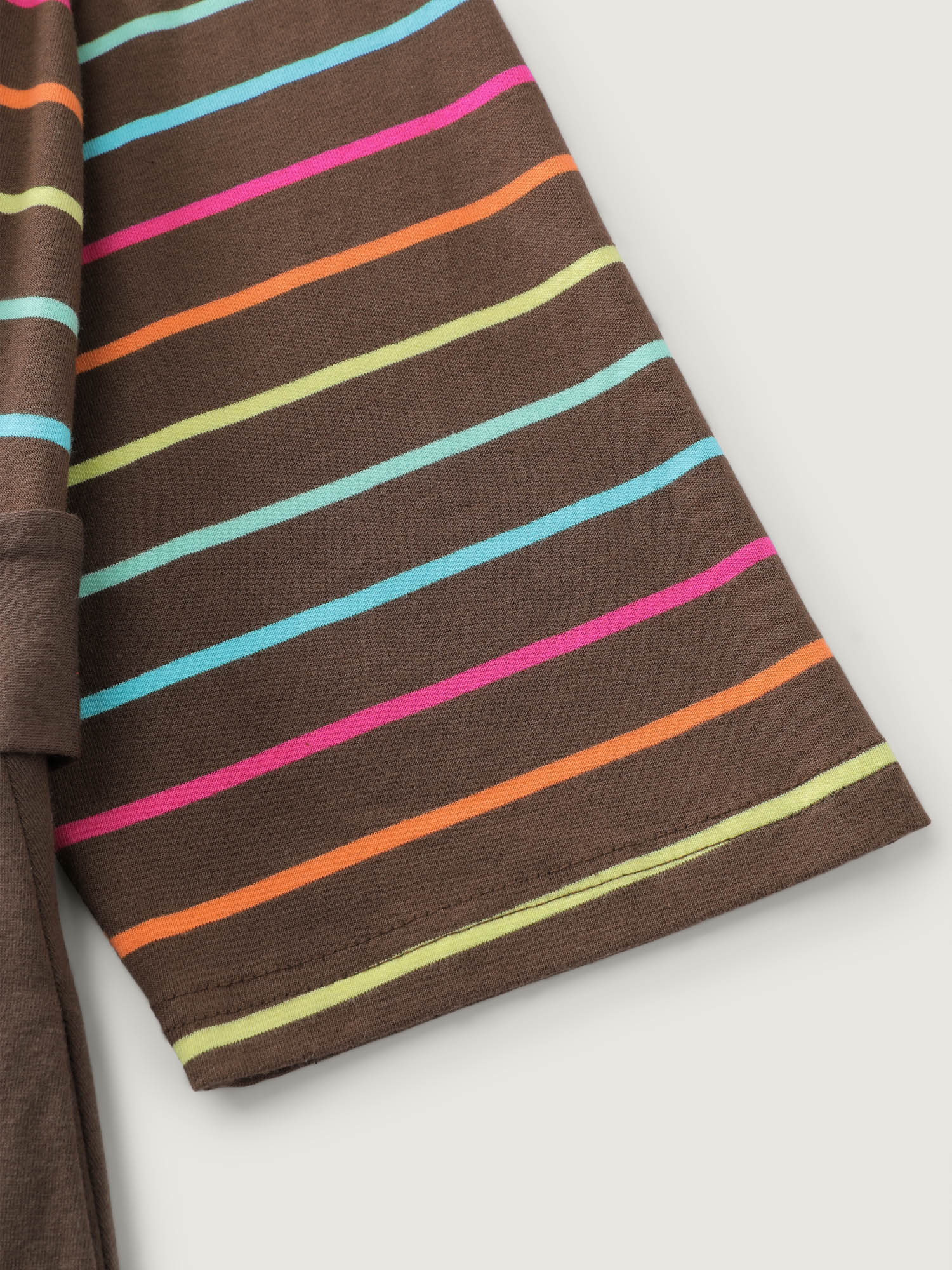 Colorful Stripe Stretchy Waist Midi Dress - Image 6