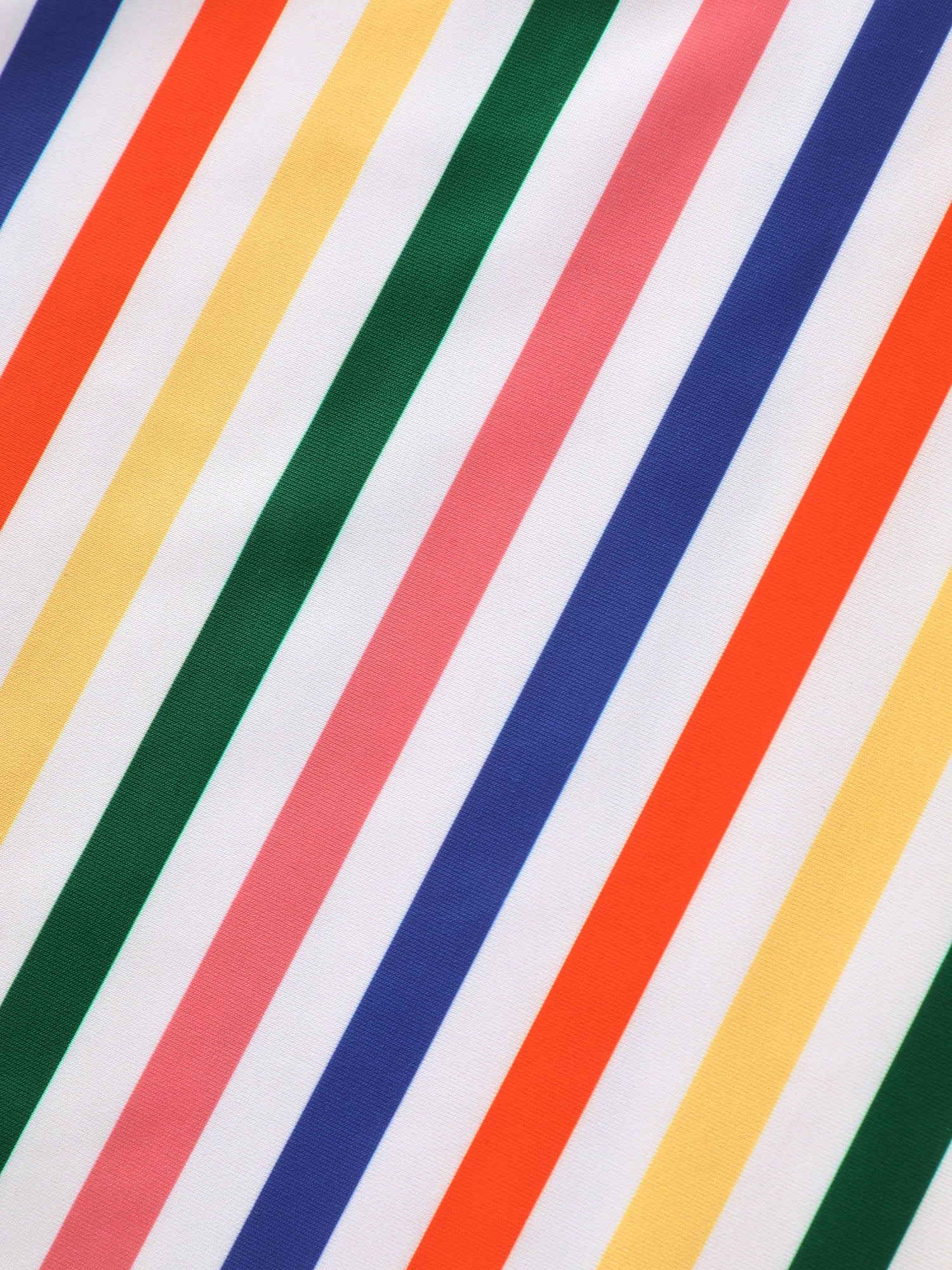Colorful Striped Print Long Swim Top - Image 7