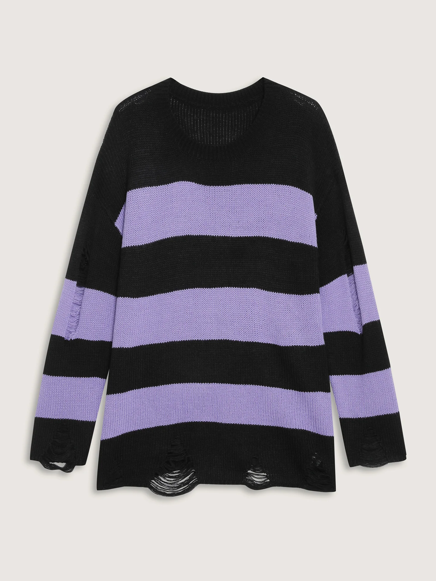 Colorful Stripes Cut-Out Pullover - Image 8