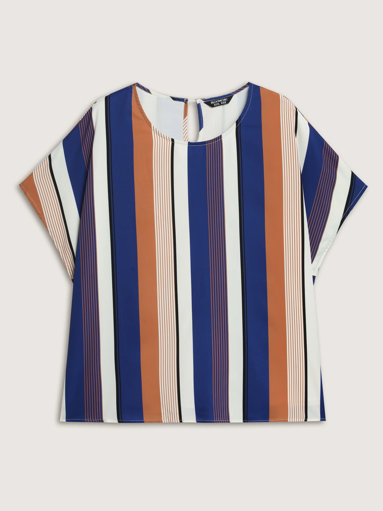 Colorful Stripes Lined Breathable Blouse - Image 7