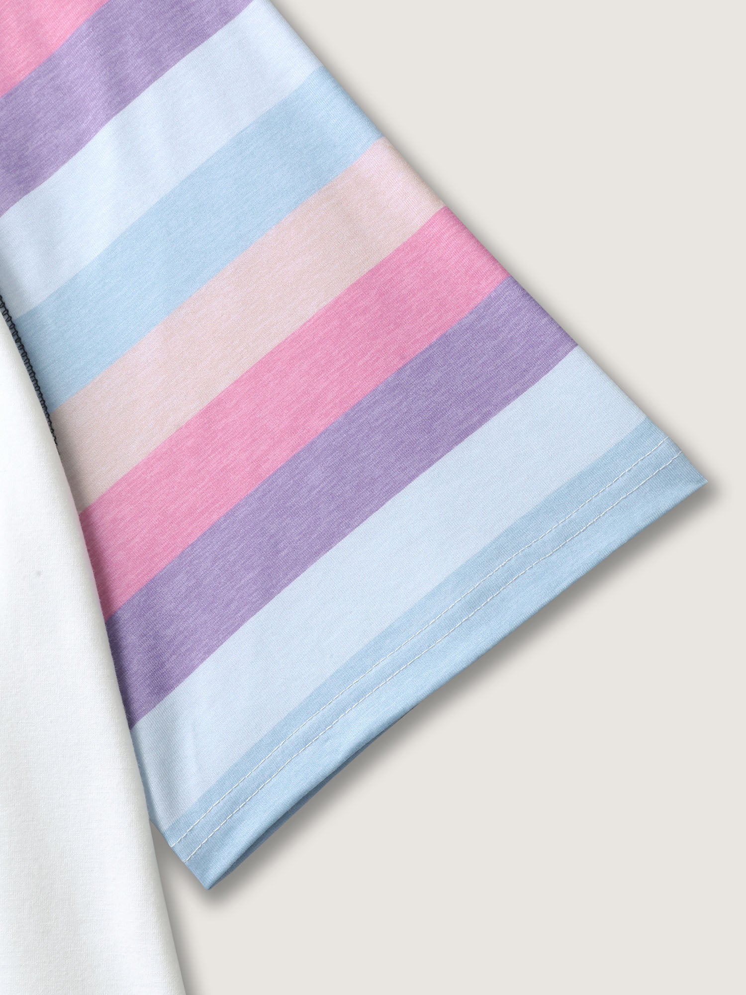 Colorful Stripes Raglan Sleeve T-Shirt - Image 5