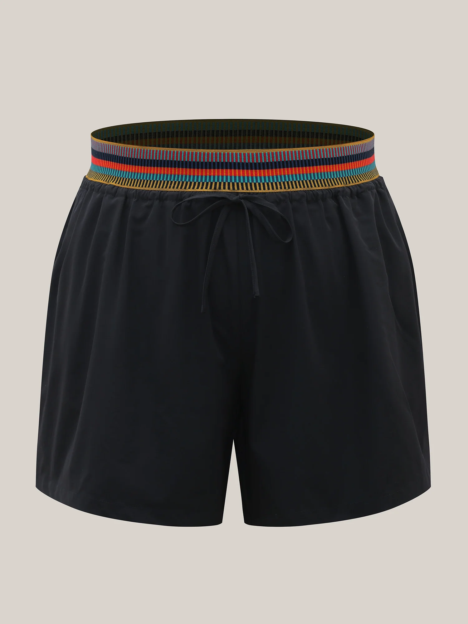 Colorful Thread Waist Wide-Leg Shorts - Image 5