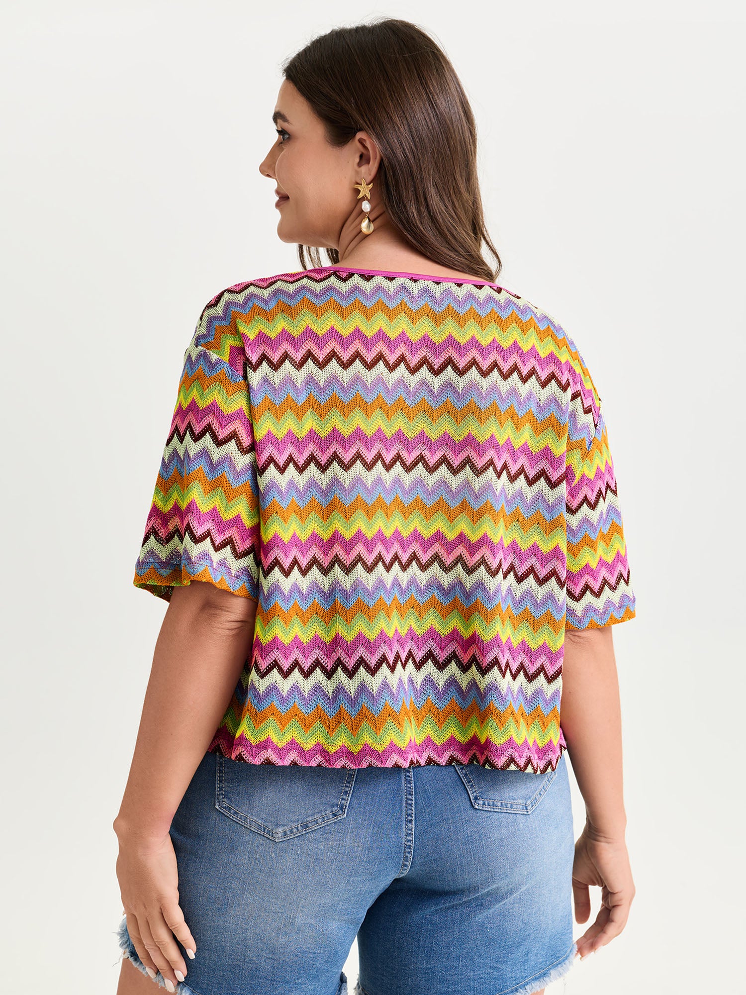 Colorful Wavy Striped Ties Cover-Up - Image 4