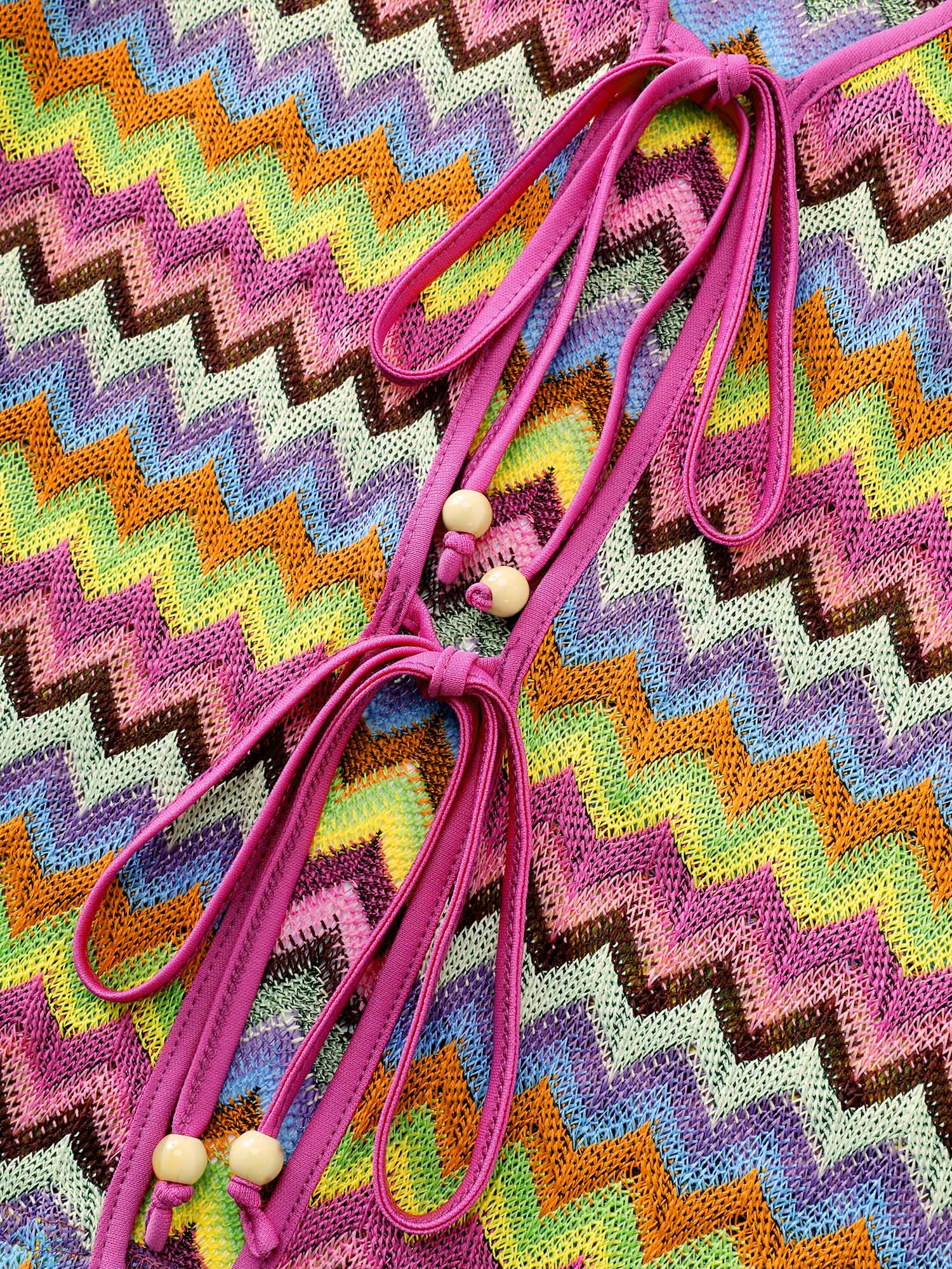 Colorful Wavy Striped Ties Cover-Up - Image 6