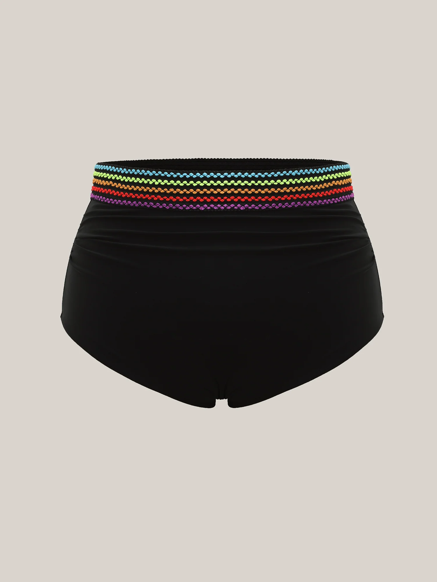 Colorful Webbed Tight-Fit Bikini Bottoms - Image 5