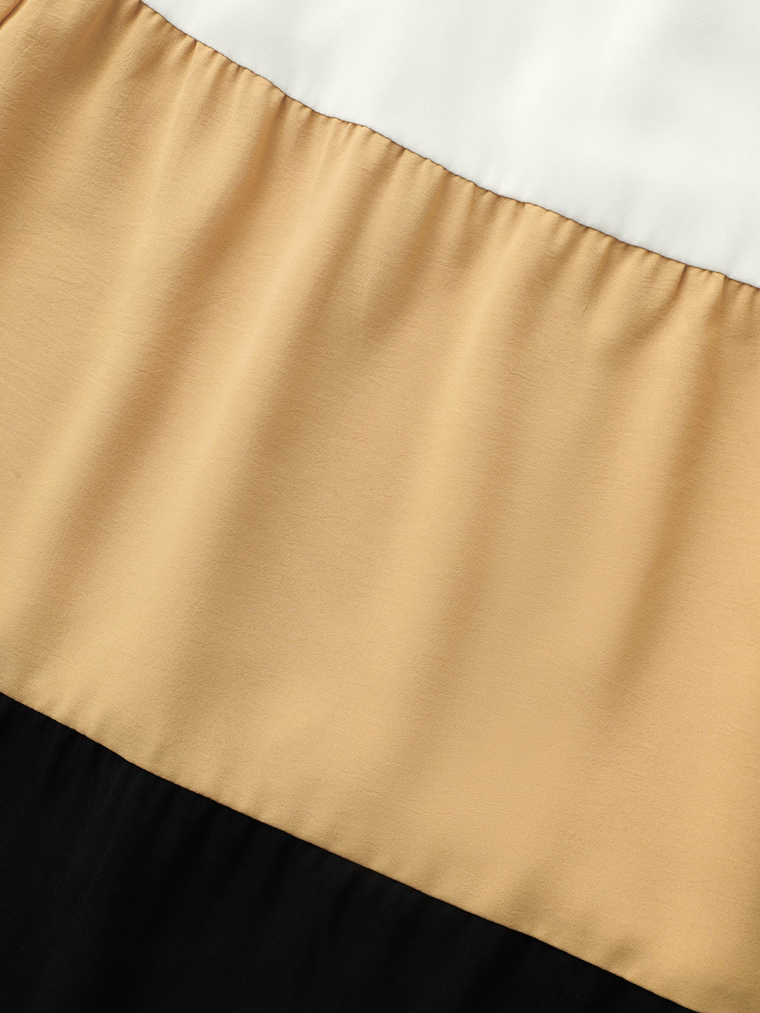 Contrast Belted Pocket Layered Hem Dolman Sleeve Dress - Image 6