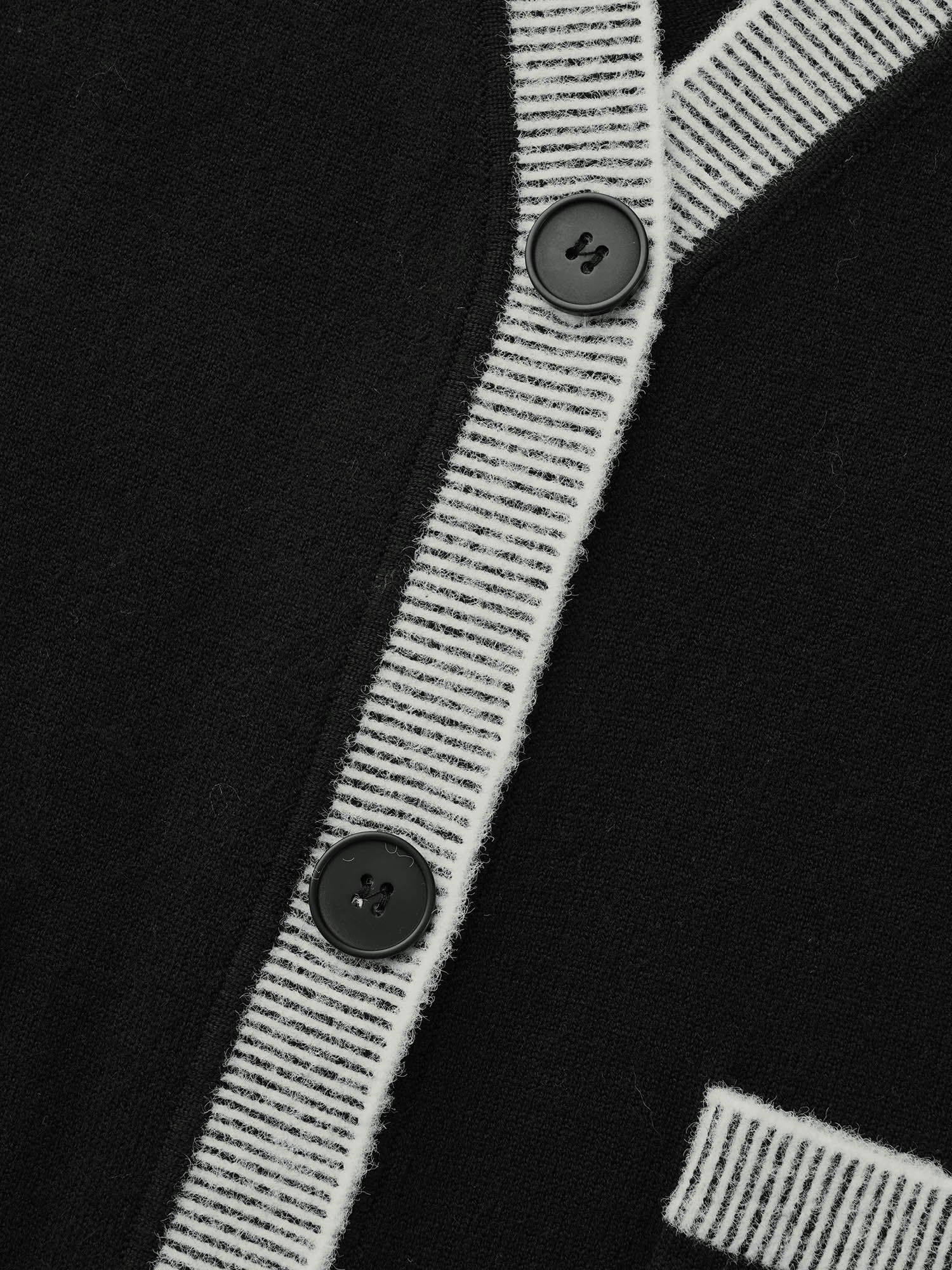 Contrast Button Up Pocket Cardigan - Image 6
