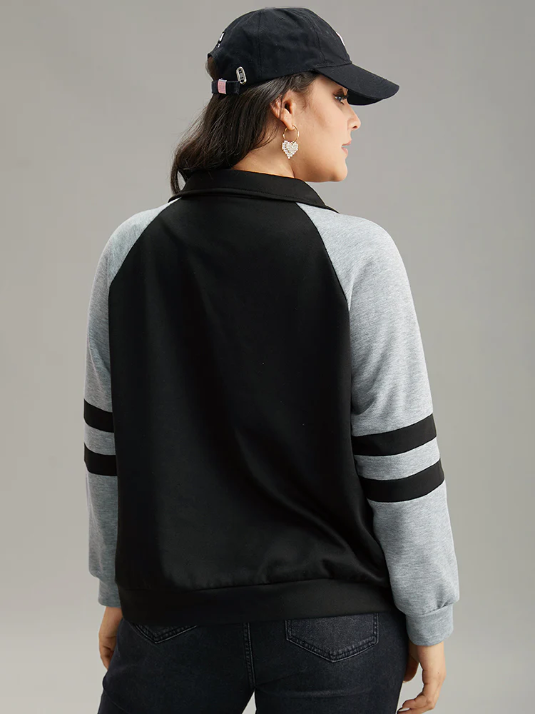 Contrast Contrast Trim O Ring Zipper Jacket - Image 2