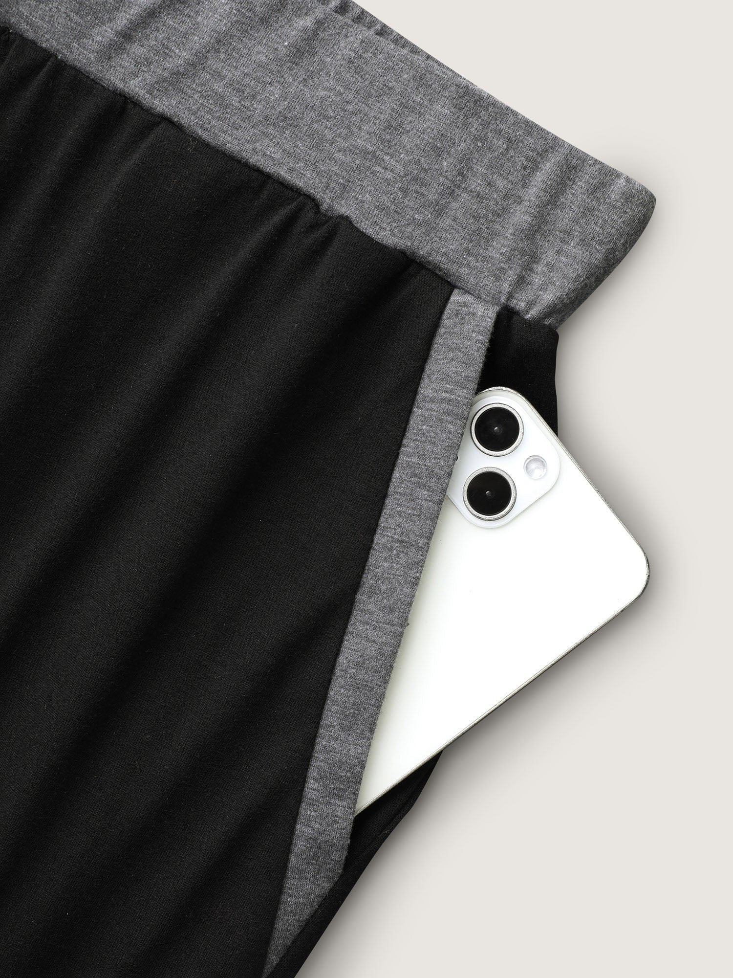 Contrast Drawstring Loungewear Bottoms - Image 7