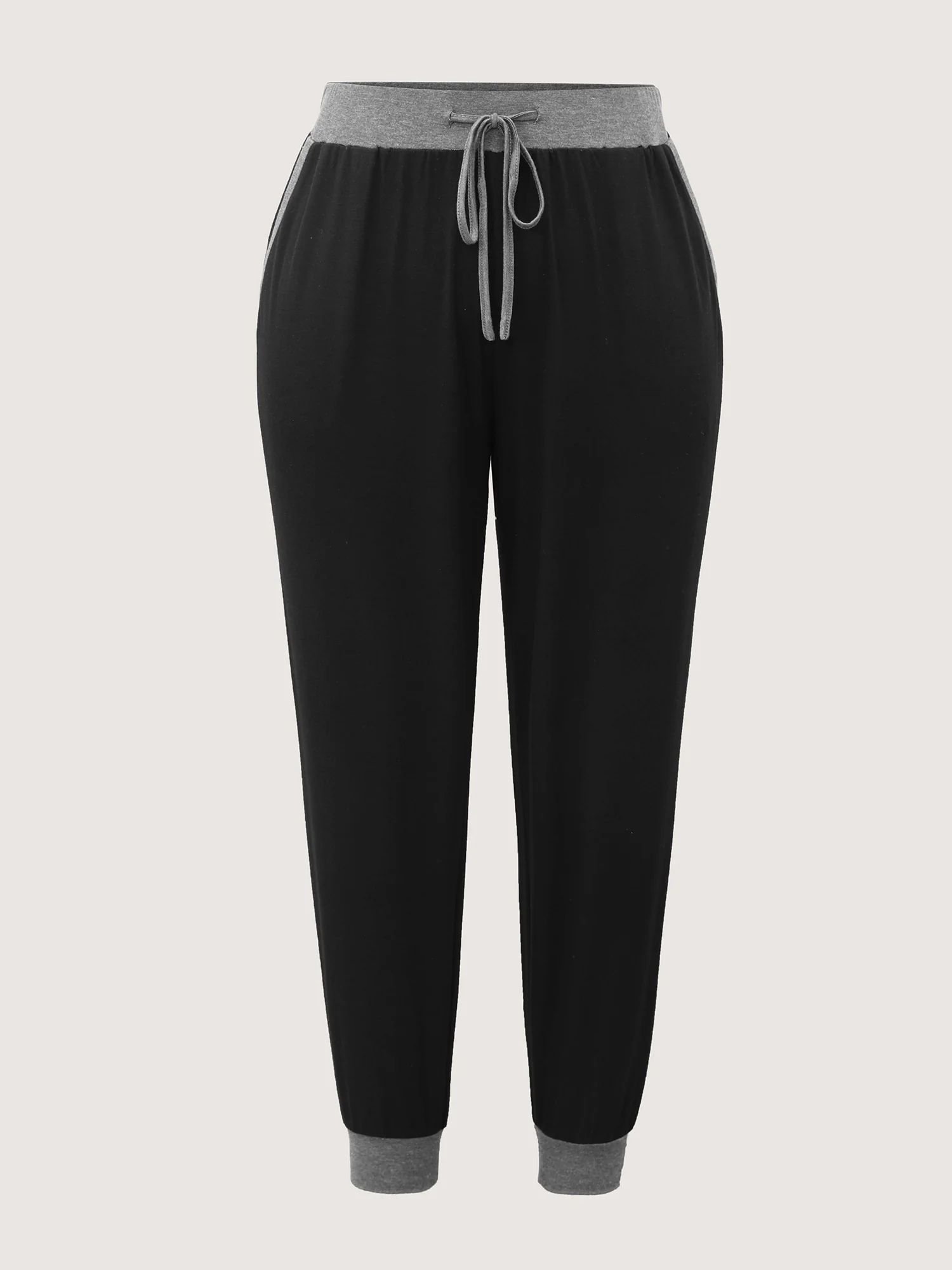Contrast Drawstring Loungewear Bottoms - Image 8