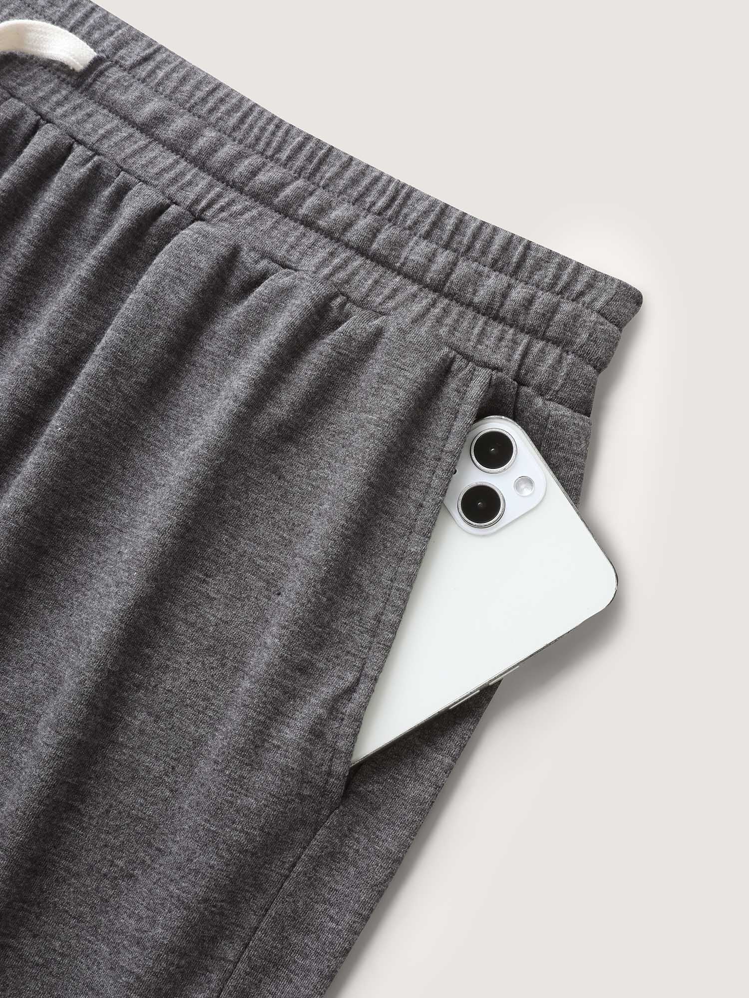 Supersoft Contrast Drawstring Mixed Knit Shorts - Image 5