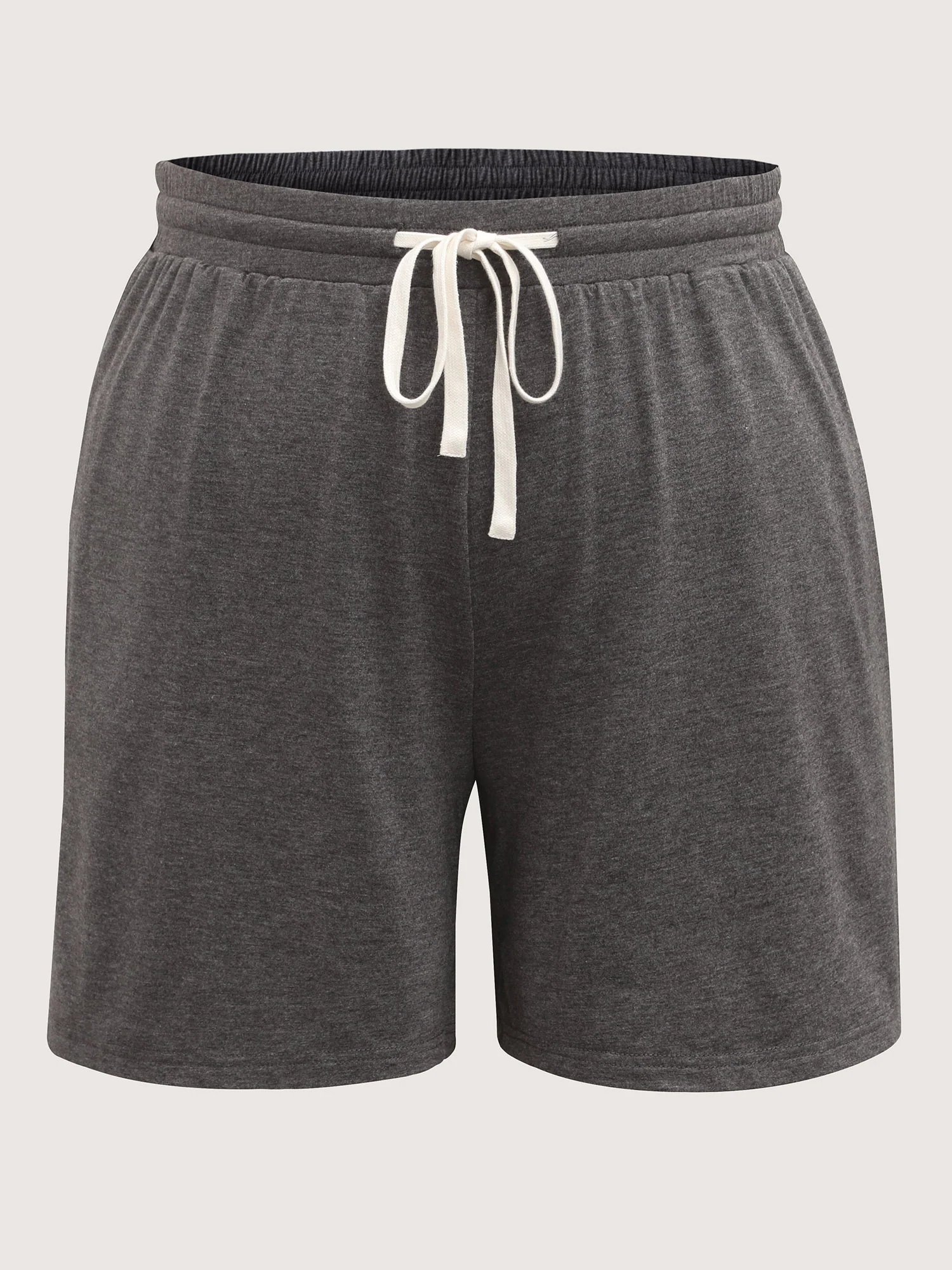 Supersoft Contrast Drawstring Mixed Knit Shorts - Image 7