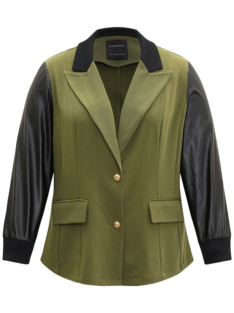 Contrast Flap Pocket Button Fly Coat - Image 7