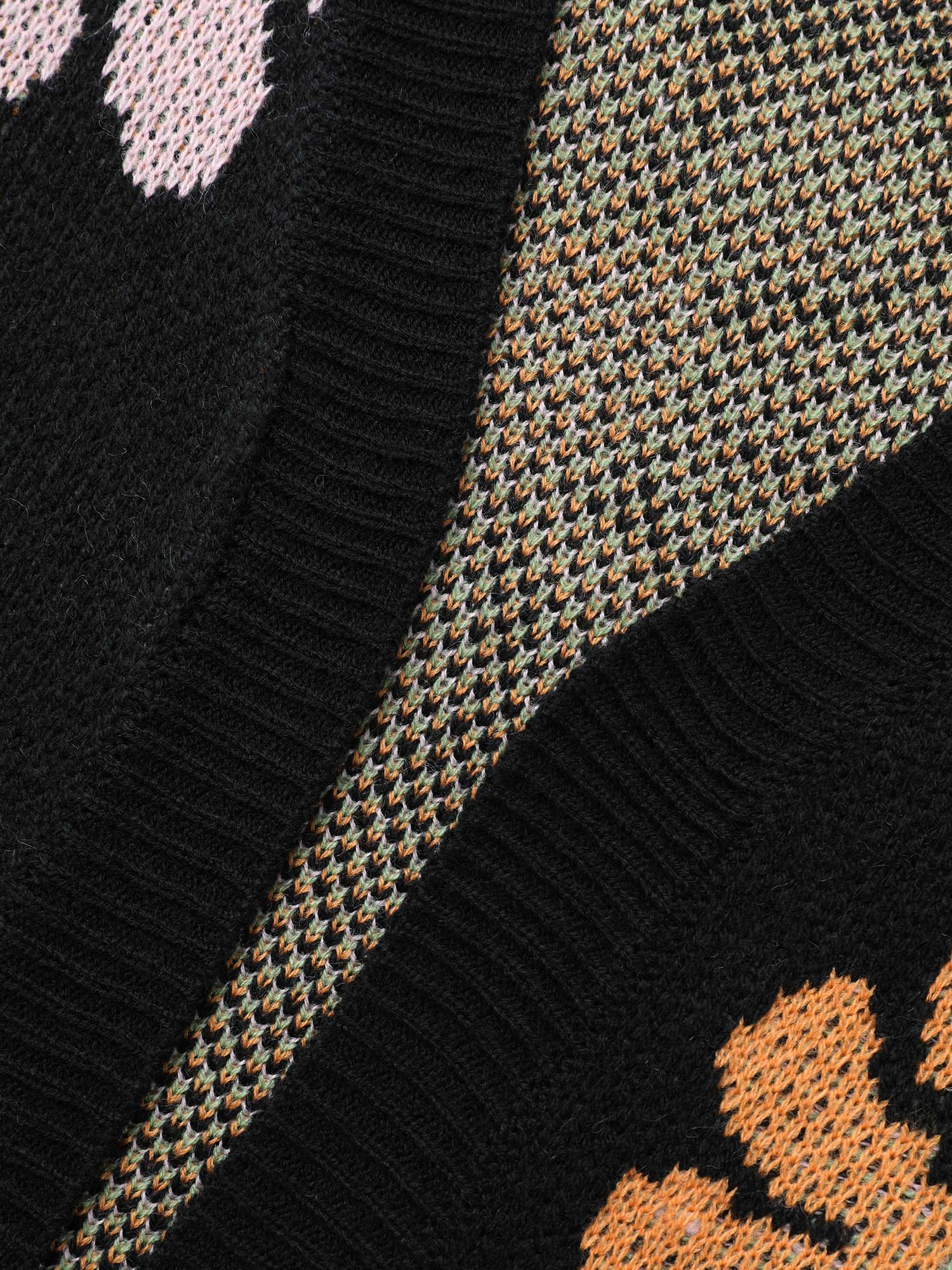 Contrast Floral Patch Pocket Cardigan - Image 6