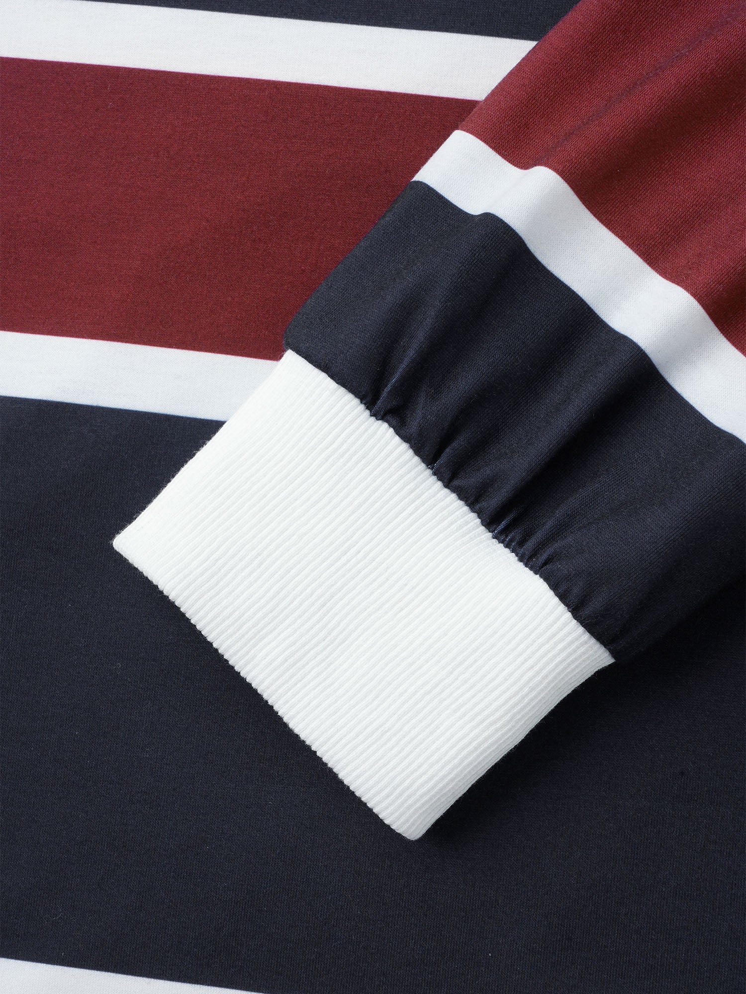 Contrast Striped Drop Shoulder Sweatshirt - Image 7