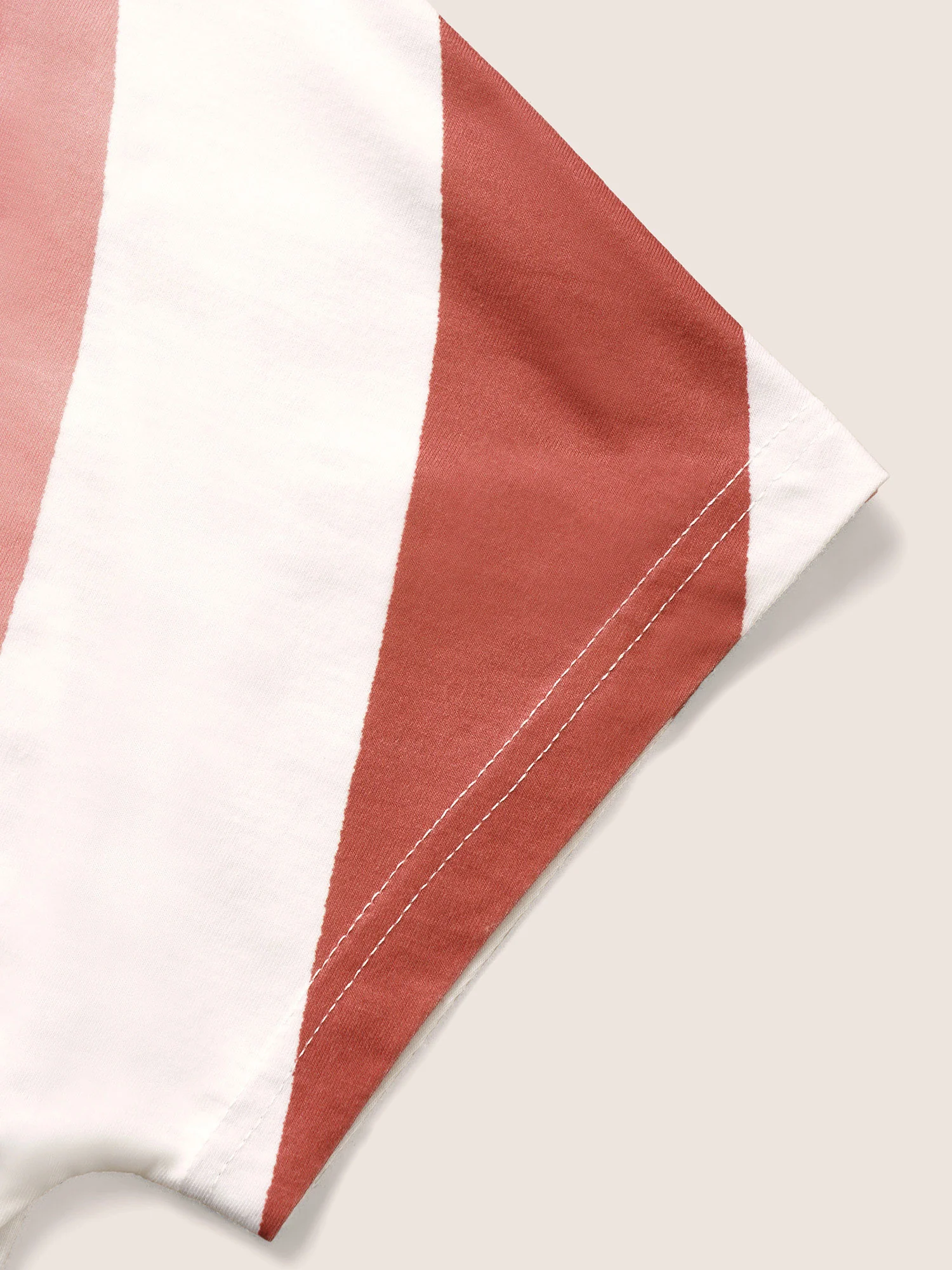 Contrast Striped V Neck Batwing Sleeve T-shirt - Image 5