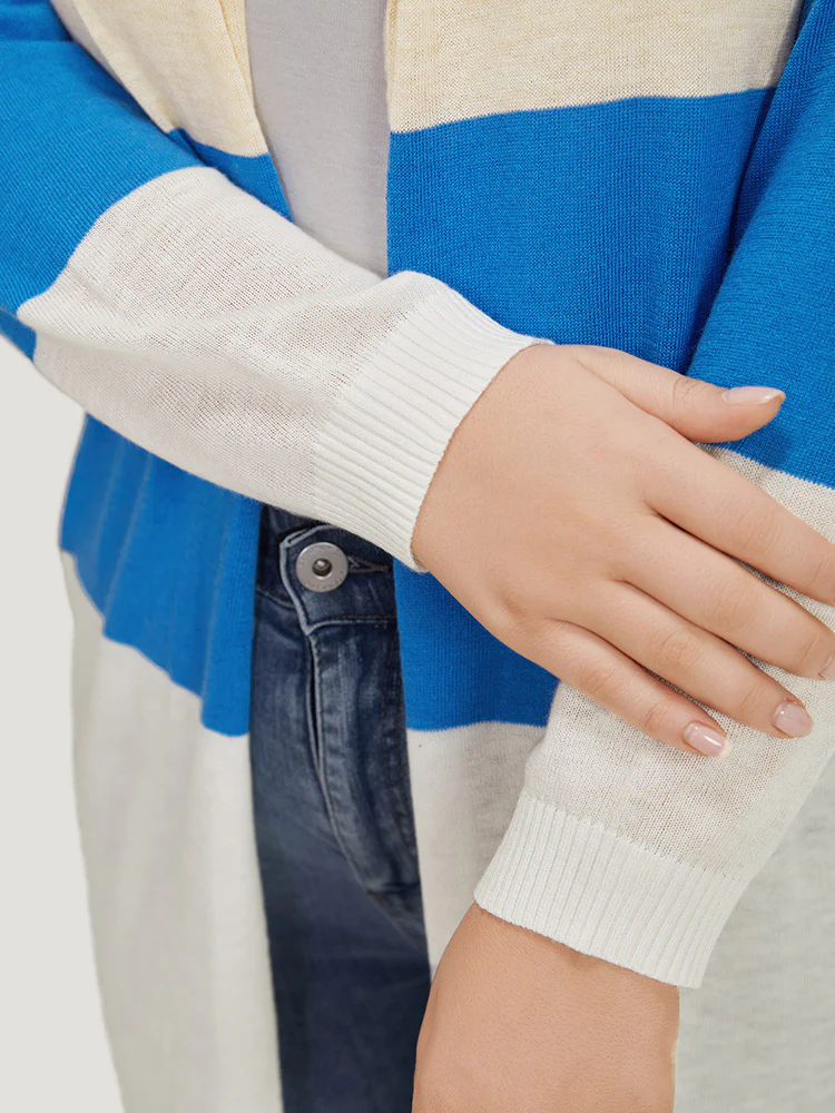 Supersoft Essentials Contrast Open Front Lightweight Cardigan - Image 8