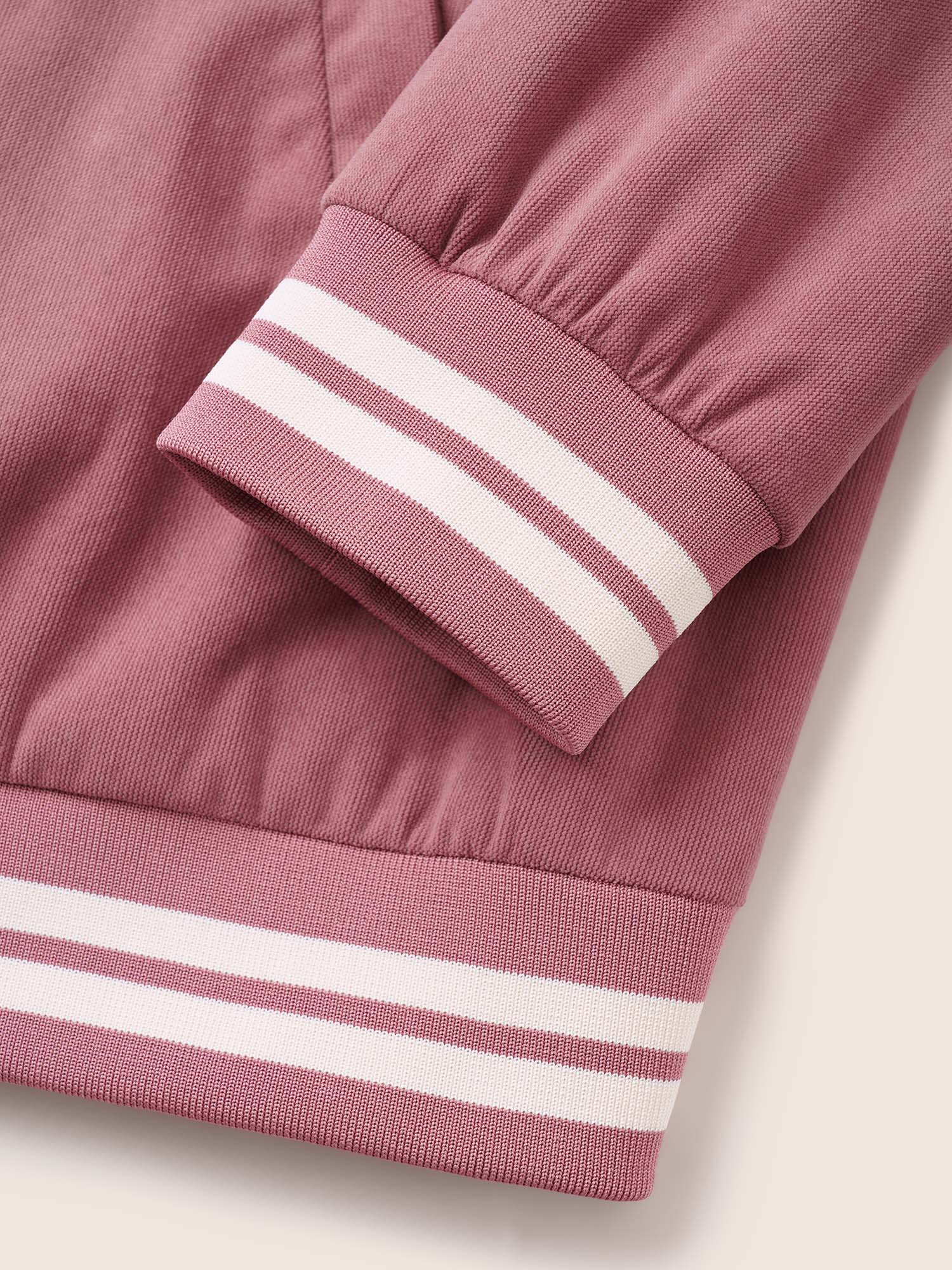 Contrast Trim Button Through Rib Knit Jacket - Image 6