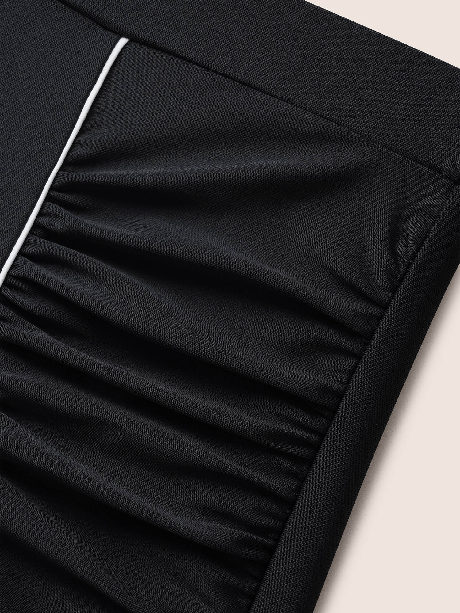 Contrast Trim Ruched High Rise Swim Bottom - Image 5