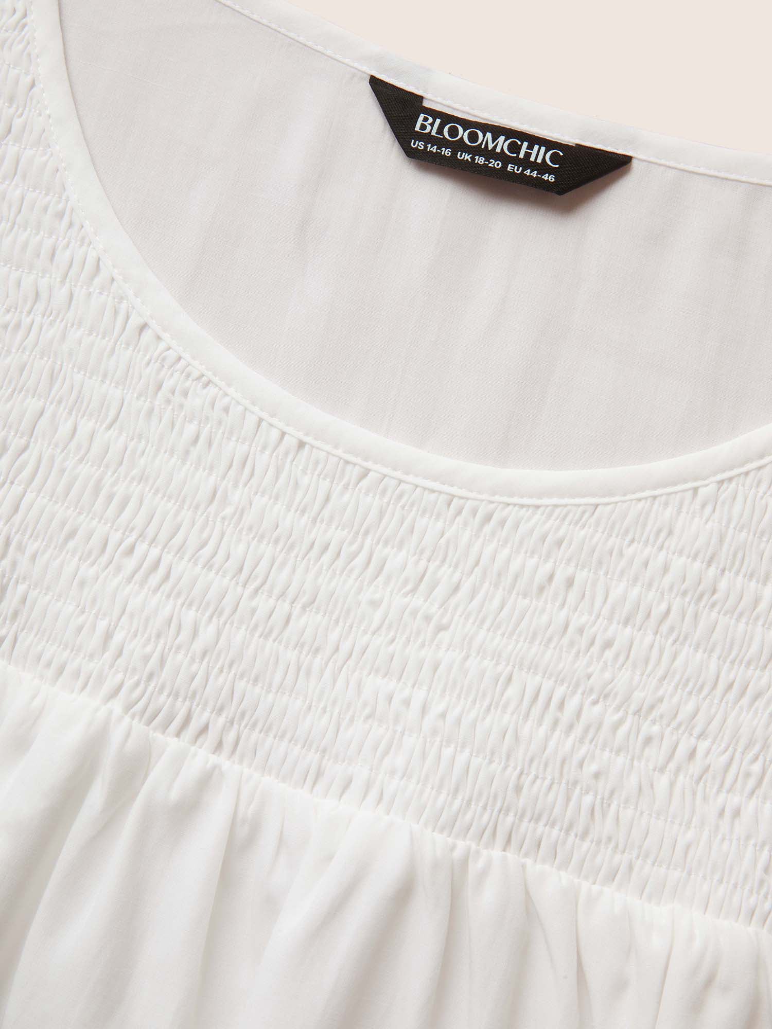 Contrast Trim Shirred Gathered Tank Top - Image 5