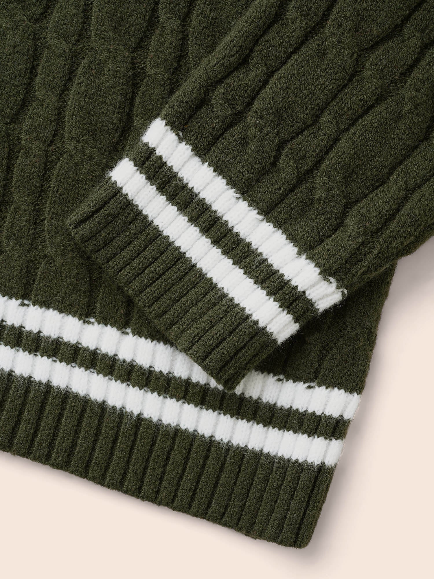 Contrast Trim Split Hem Pullover - Image 6
