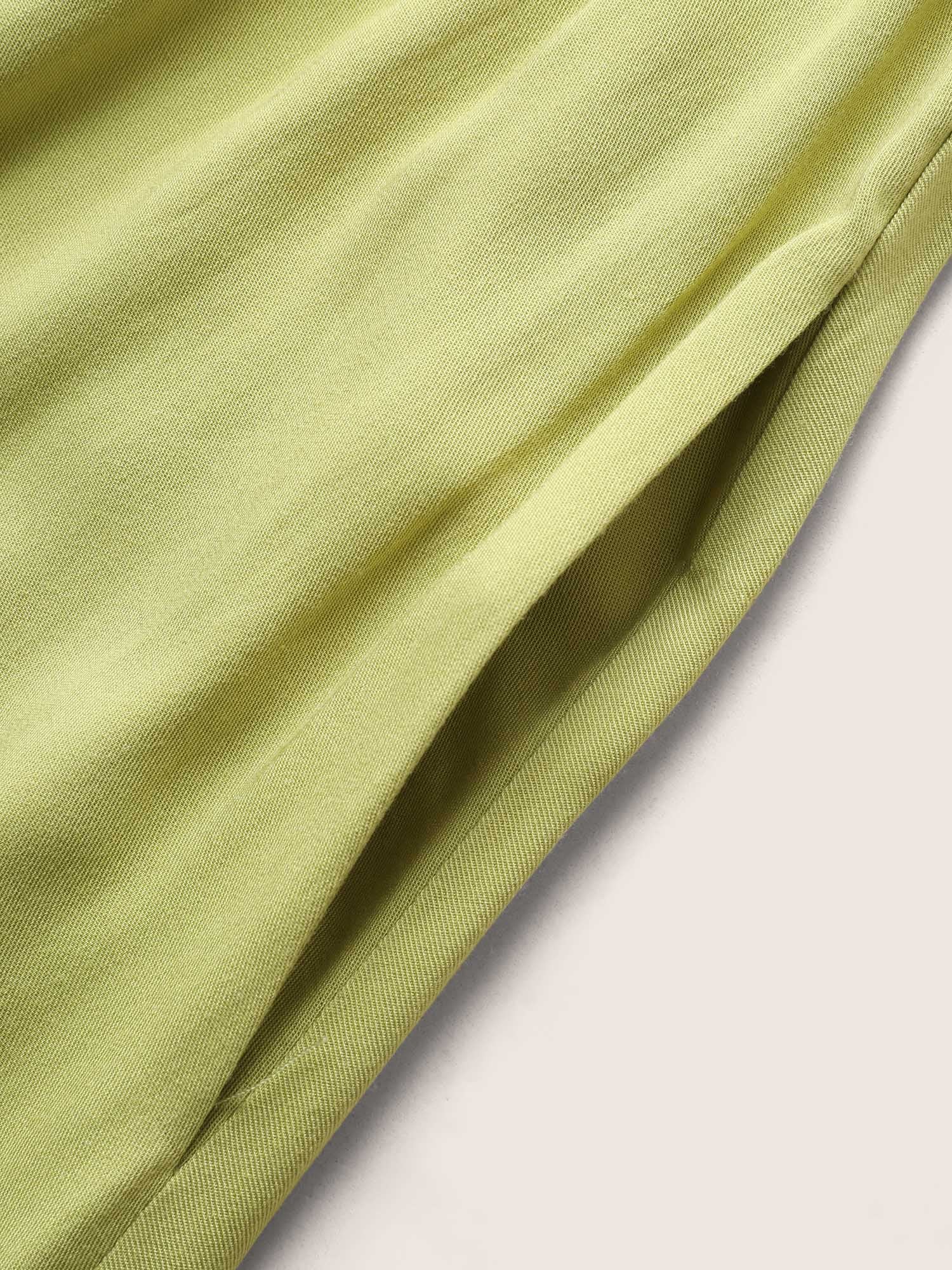 Contrast Webbing Ruffle Cap Sleeve Dress - Image 6