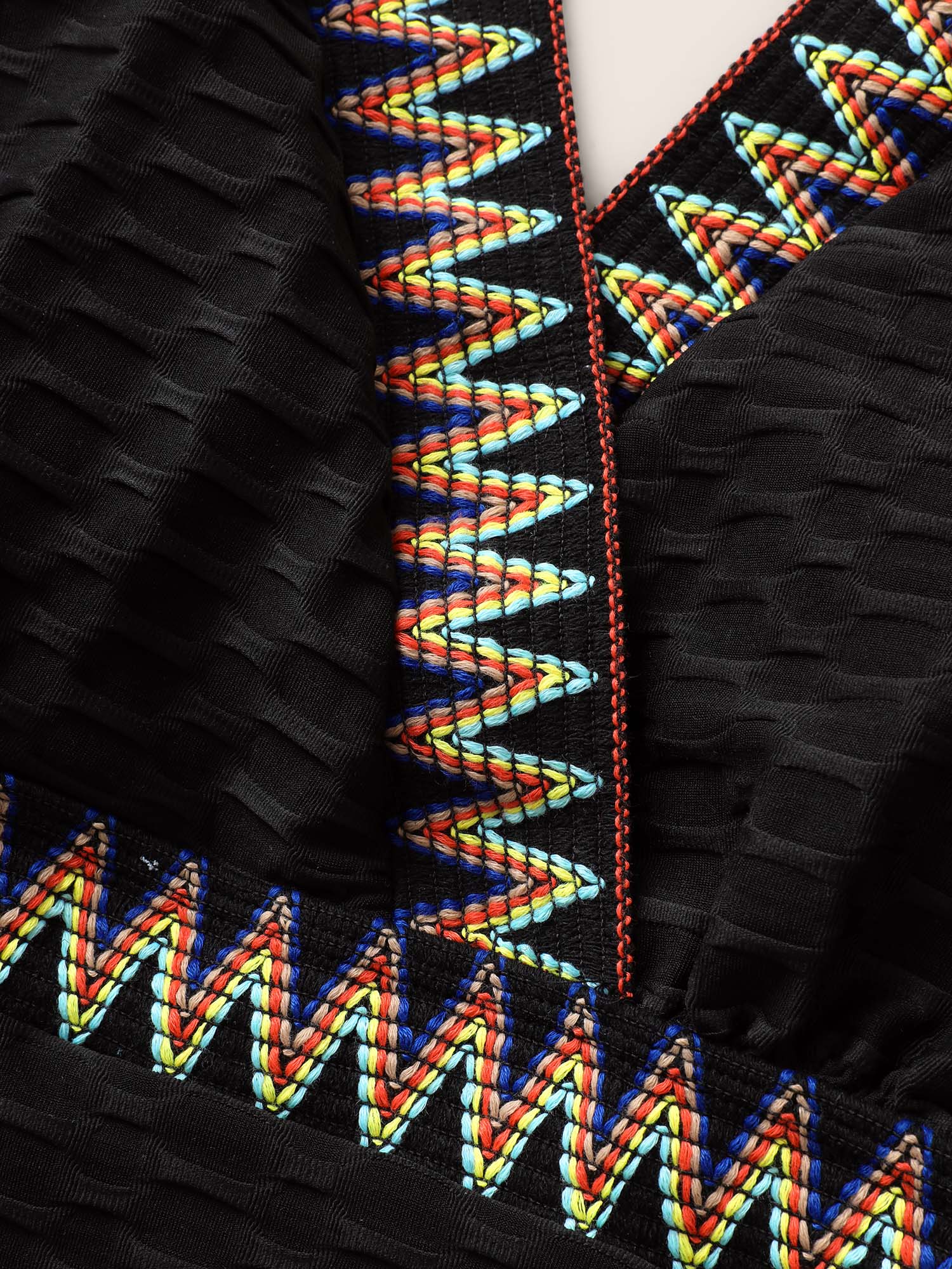 Contrast Webbing Wrap One Piece Swimsuit - Image 9