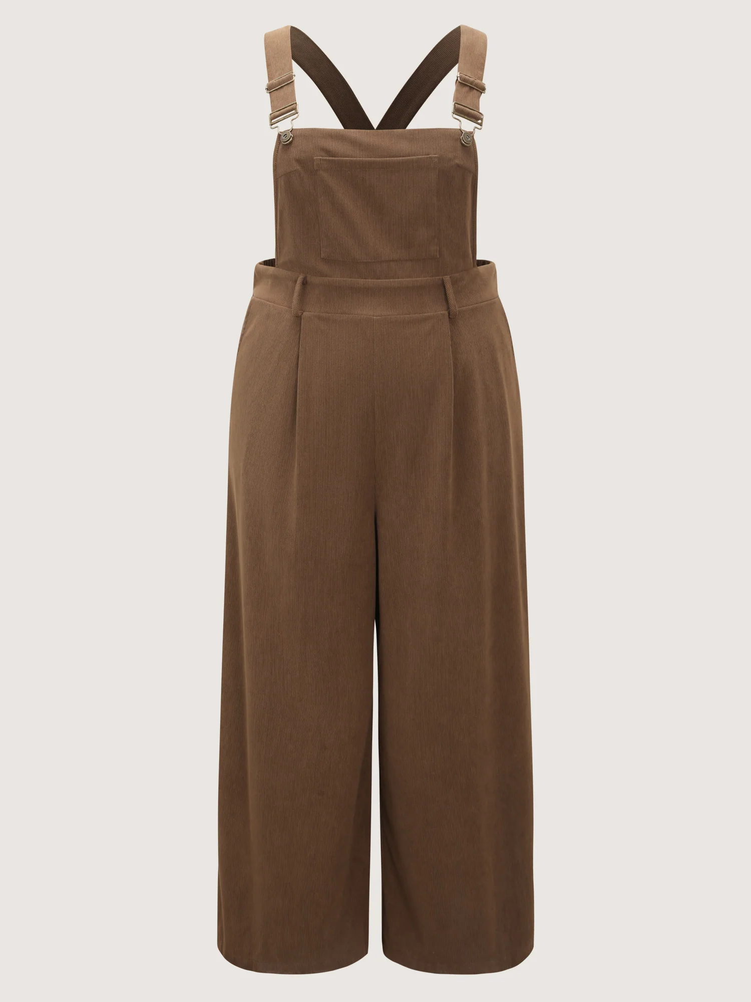 Corduroy Adjustable Shoulder Strap Jumpsuit - Image 7