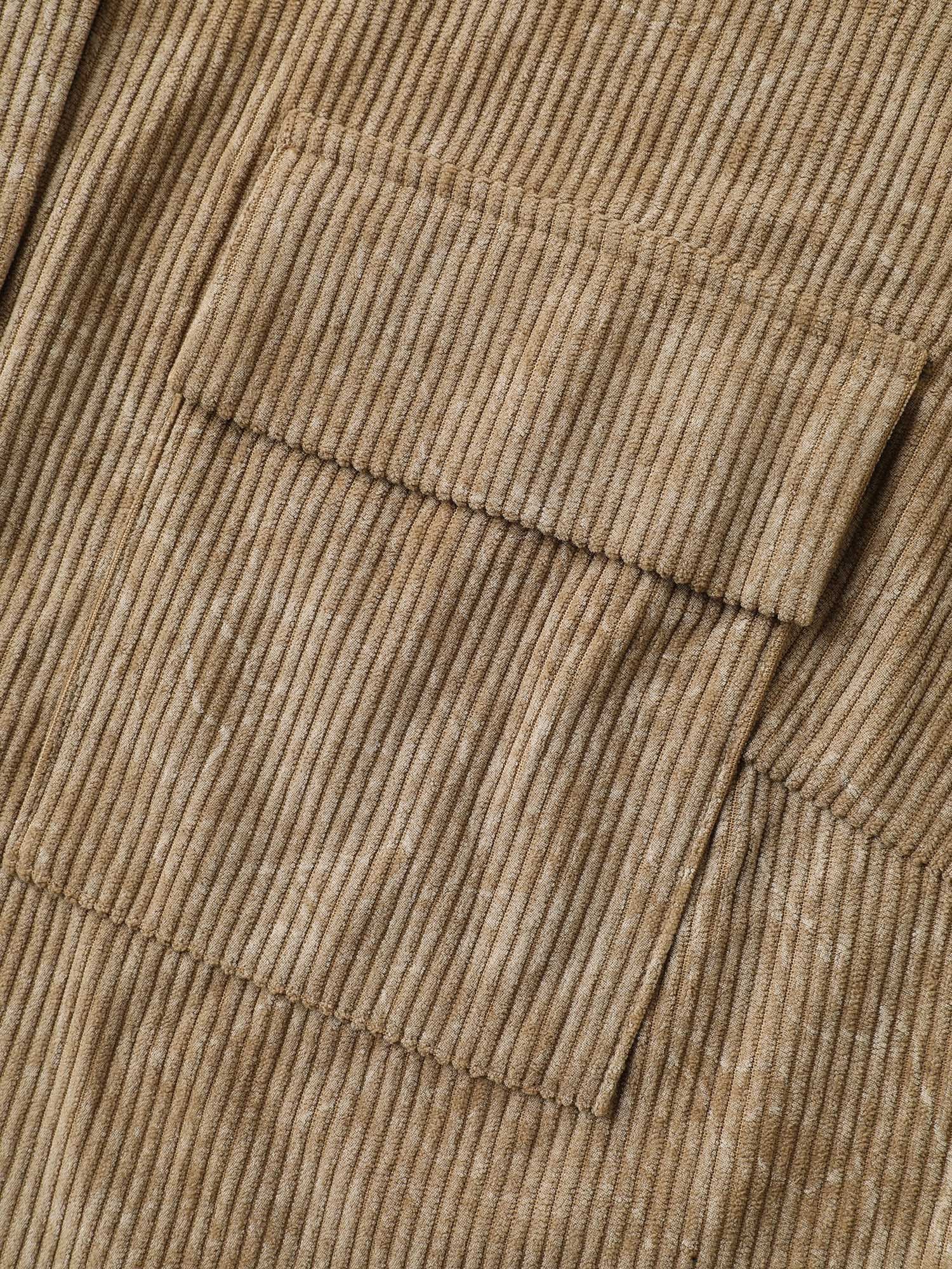 Corduroy Color Gradient Button-Down Jacket - Image 5