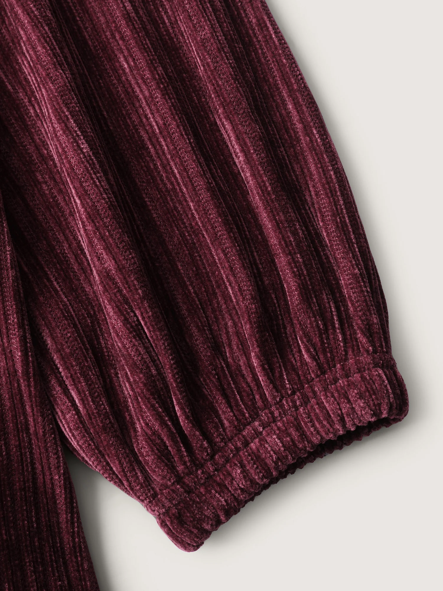Corduroy-Feel Pockets Stretchy Cuffs Sweatshirt - Image 7