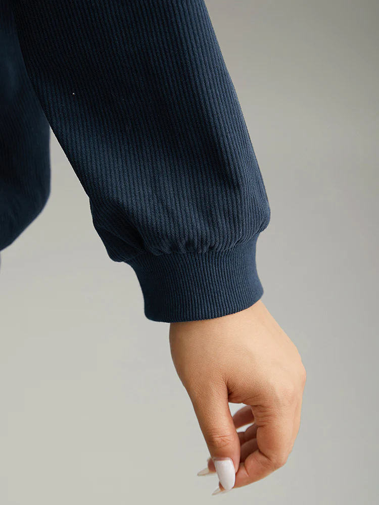 Corduroy Geo Embroidered Zipper Fly Jacket - Image 8
