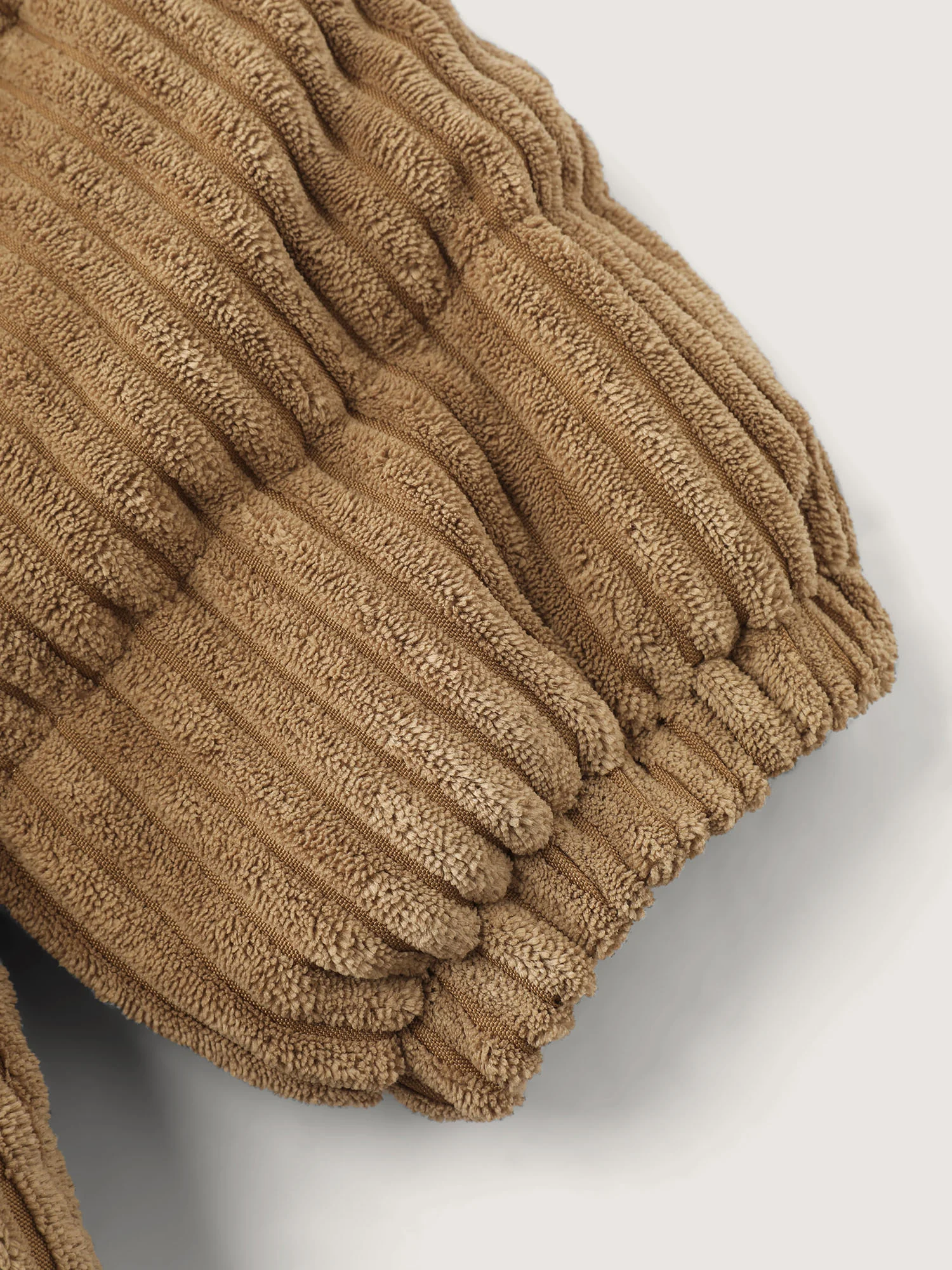 Corduroy Lined Zipper Puffer Parka - Image 8