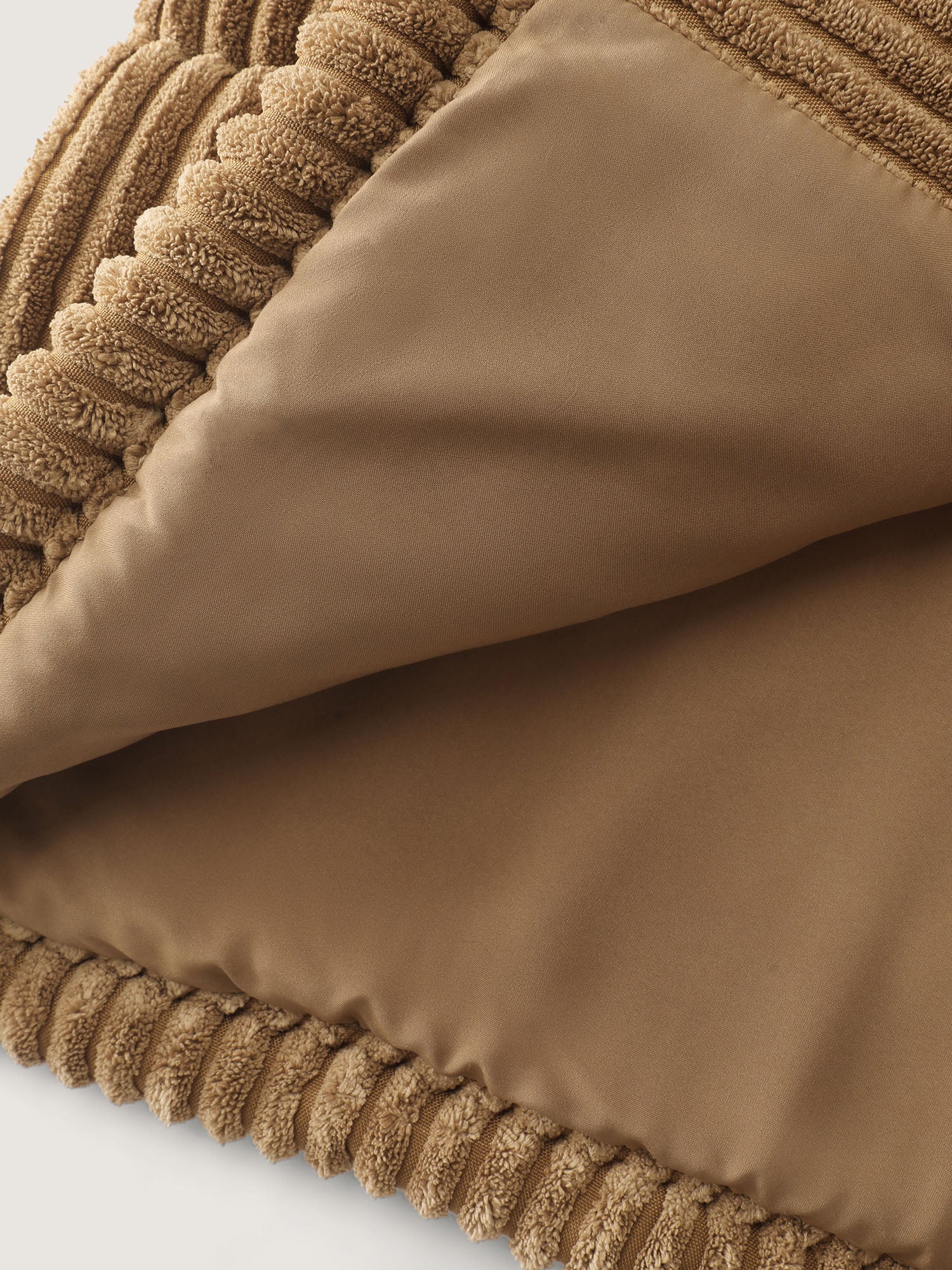 Corduroy Lined Zipper Puffer Parka - Image 9