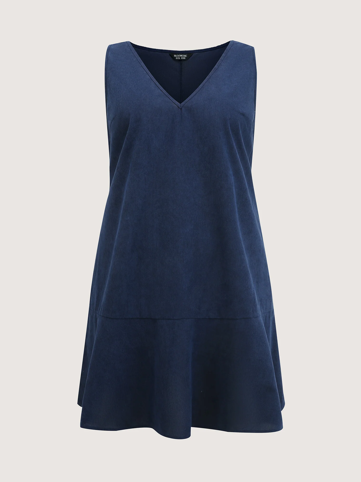 Corduroy Overall A-Line Adjustable Mini Dress - Image 5