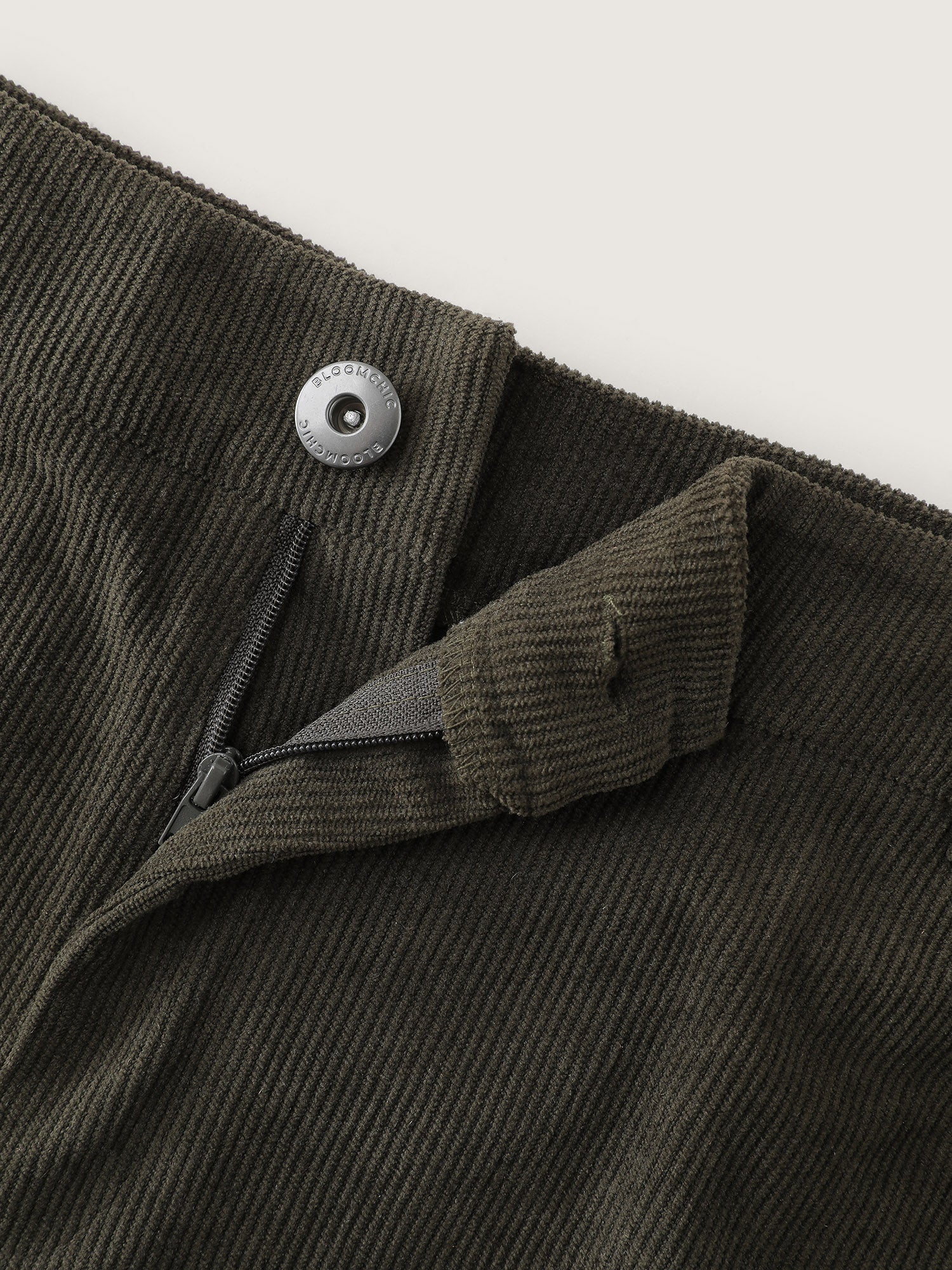 Corduroy Ribbed Solid Pants - Image 6
