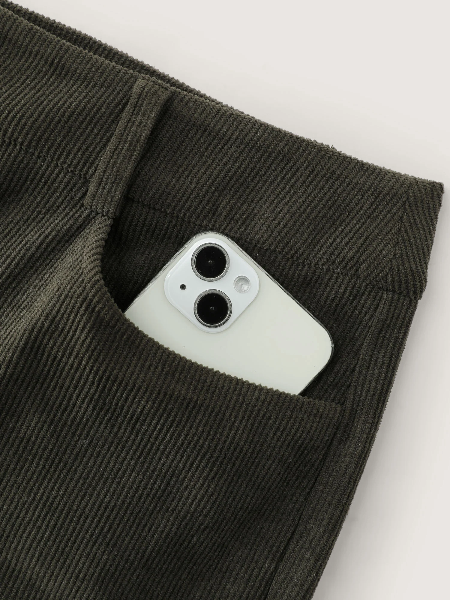 Corduroy Ribbed Solid Pants - Image 7