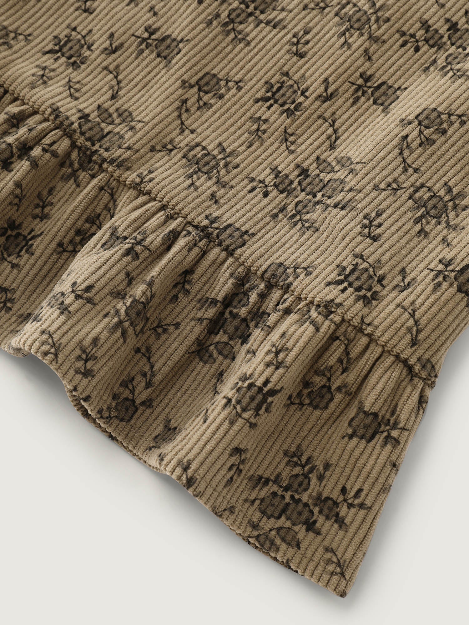 Corduroy Ruffled Button-Down Shirt - Image 6