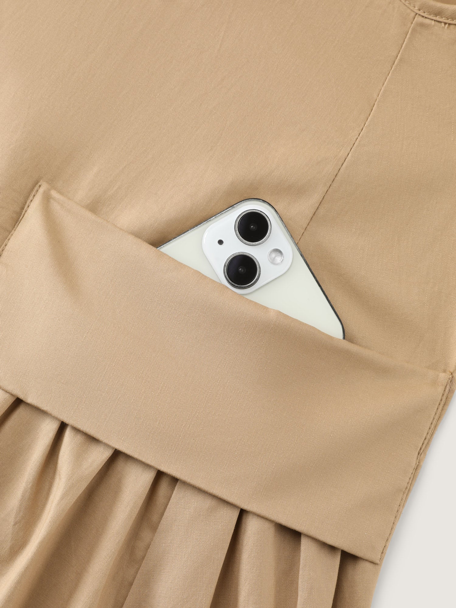 Cotton Adjustable Pockets Overall Maxi Dress - Image 6